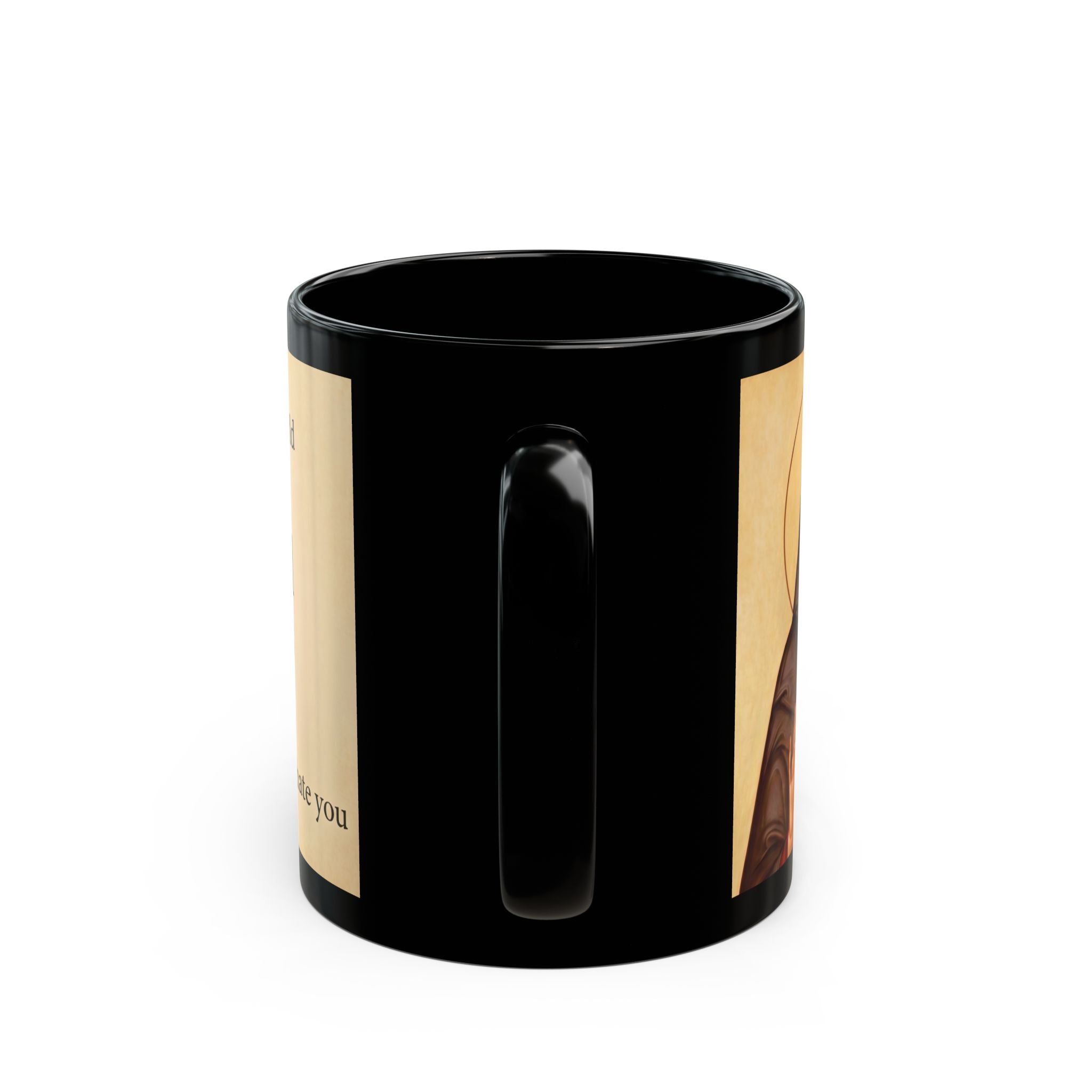 Saint Gabriel of Georgia Orthodox Christian Black Coffee Mug — Orthodox Faith Gift