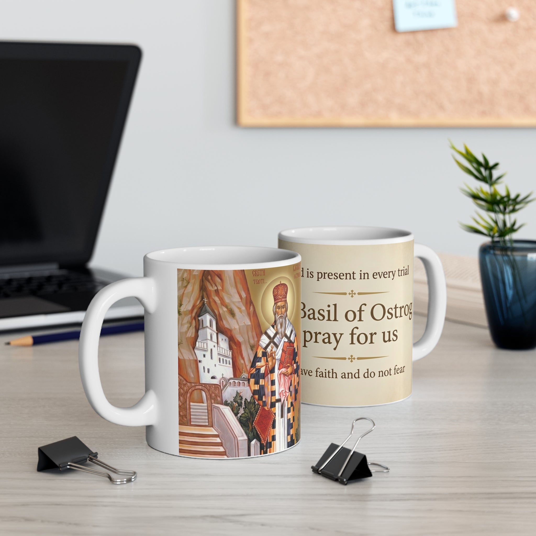Saint Basil of Ostrog Orthodox Christian Coffee Mug — Christian Gift Idea