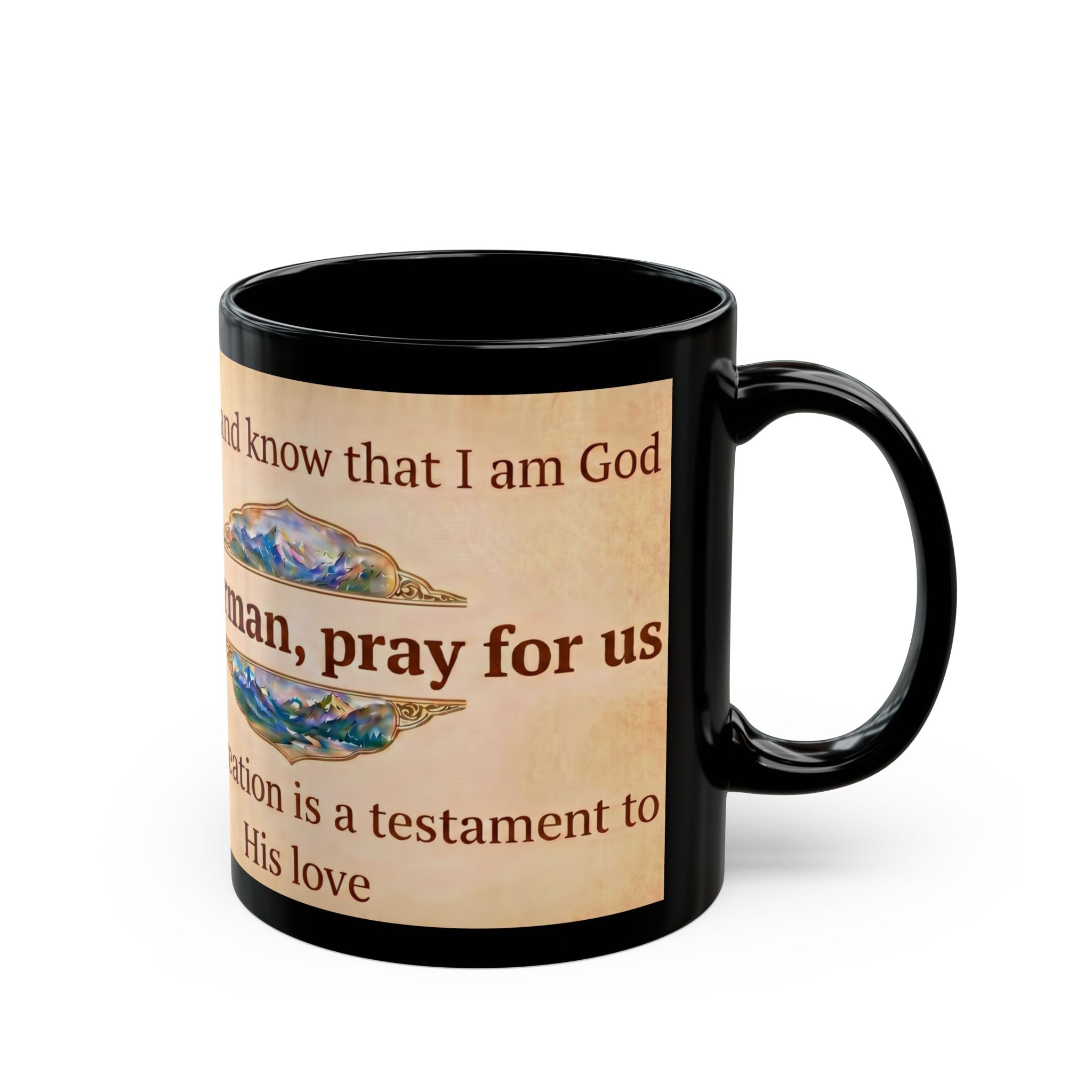 Saint Herman of Alaska Orthodox Christian Black Coffee Mug — Gift for Orthodox Christians