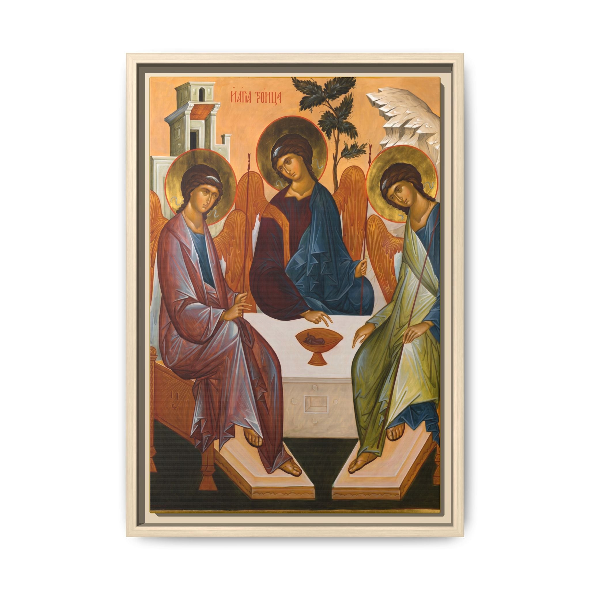 The Holy Trinity Rublev Framed Canvas Icon