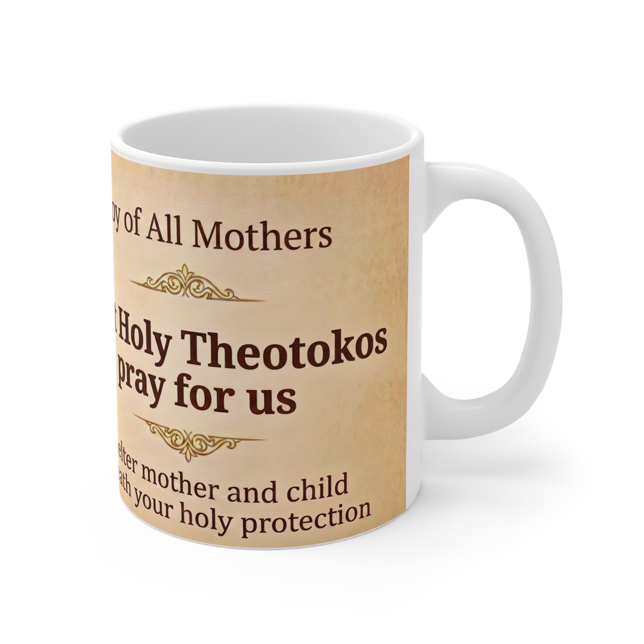 Theotokos Eternal Bloom Orthodox Christian Coffee Mug — Orthodox Christian Mug
