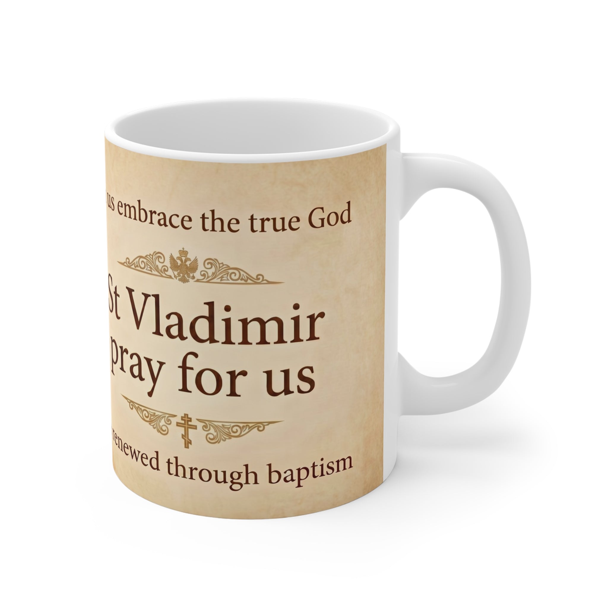 Saint Vladimir the Great Orthodox Christian Coffee Mug — Orthodox Christian Mug