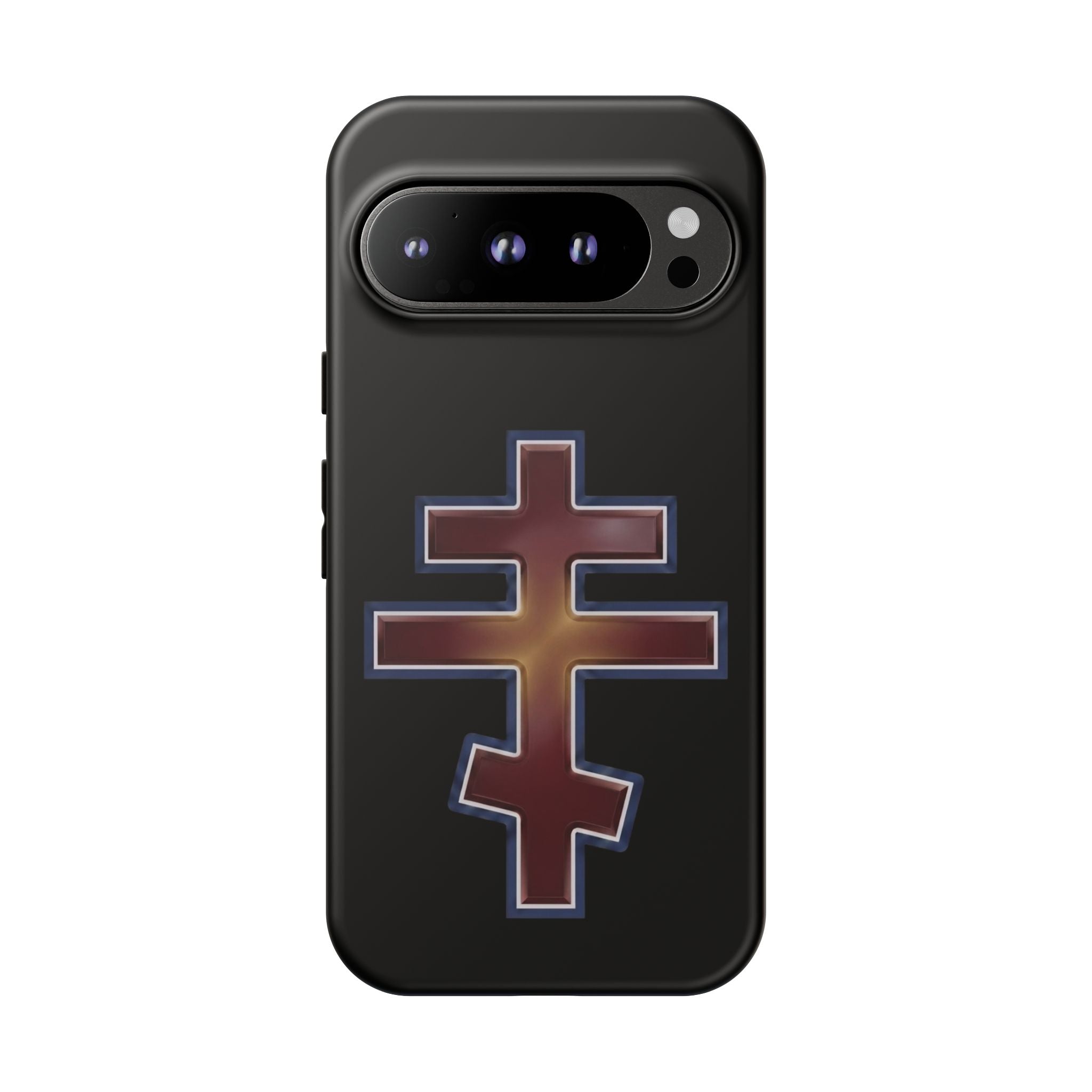 Antiochian Orthodox Cross design on a matte phone case — additional view 2