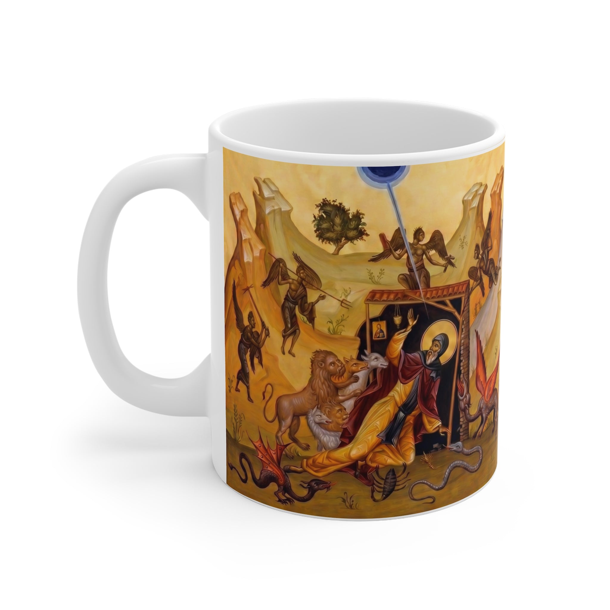 Saint Anthony the Great Orthodox Christian Coffee Mug — Orthodox Christian Gift