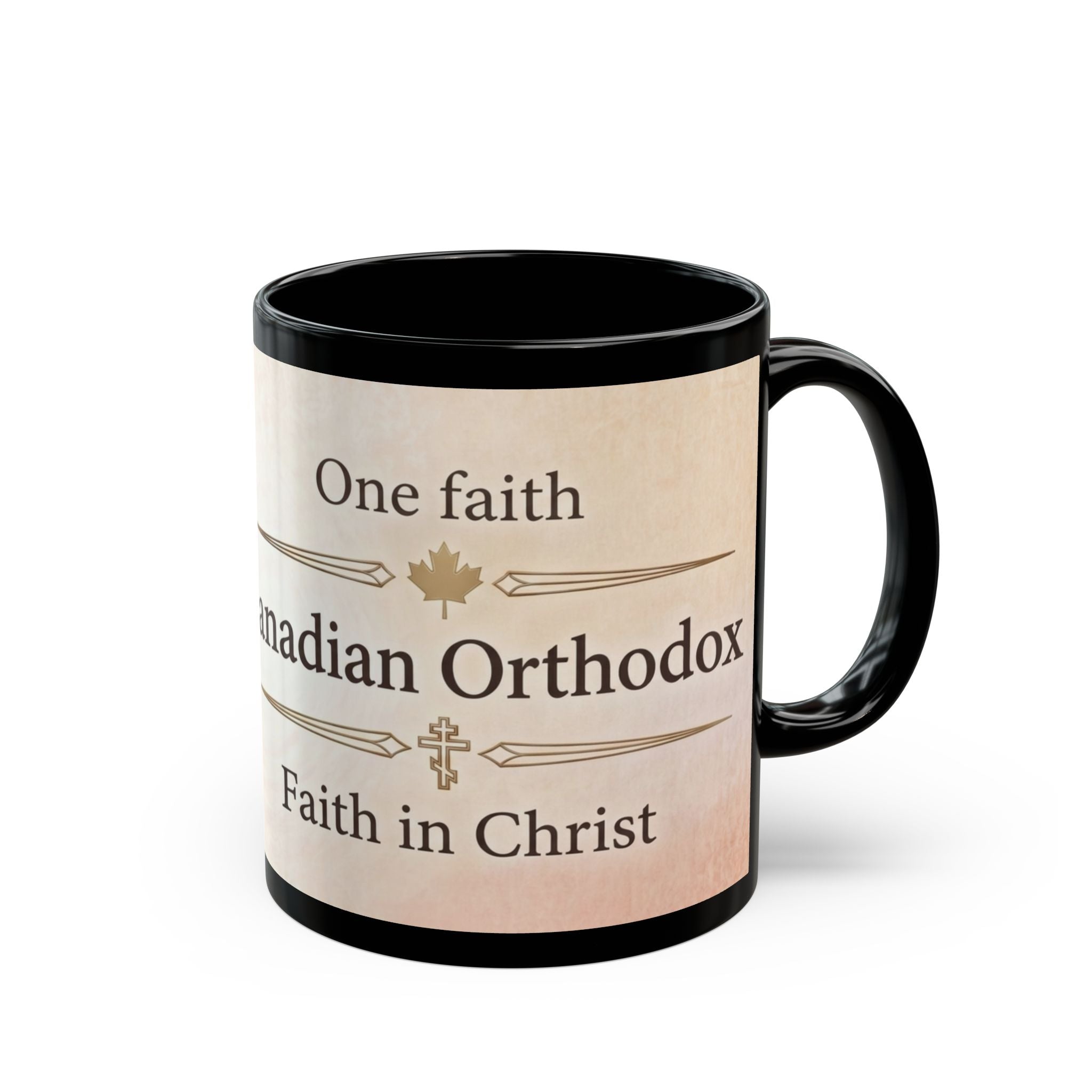 Canadian Orthodox Christian Black Coffee Mug — Christian Coffee Mug