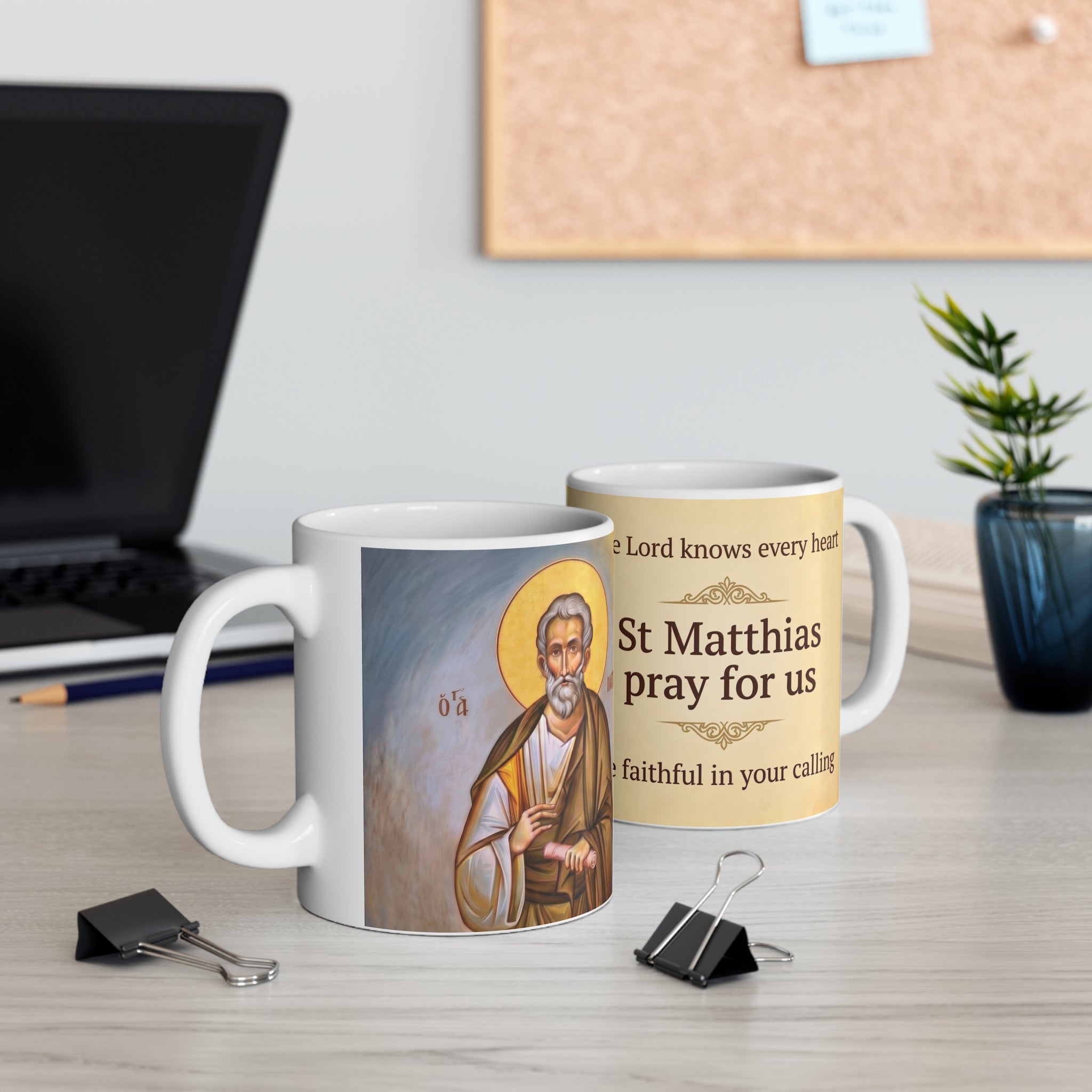 Saint Matthias the Apostle Orthodox Christian Coffee Mug — Christian Gift Idea