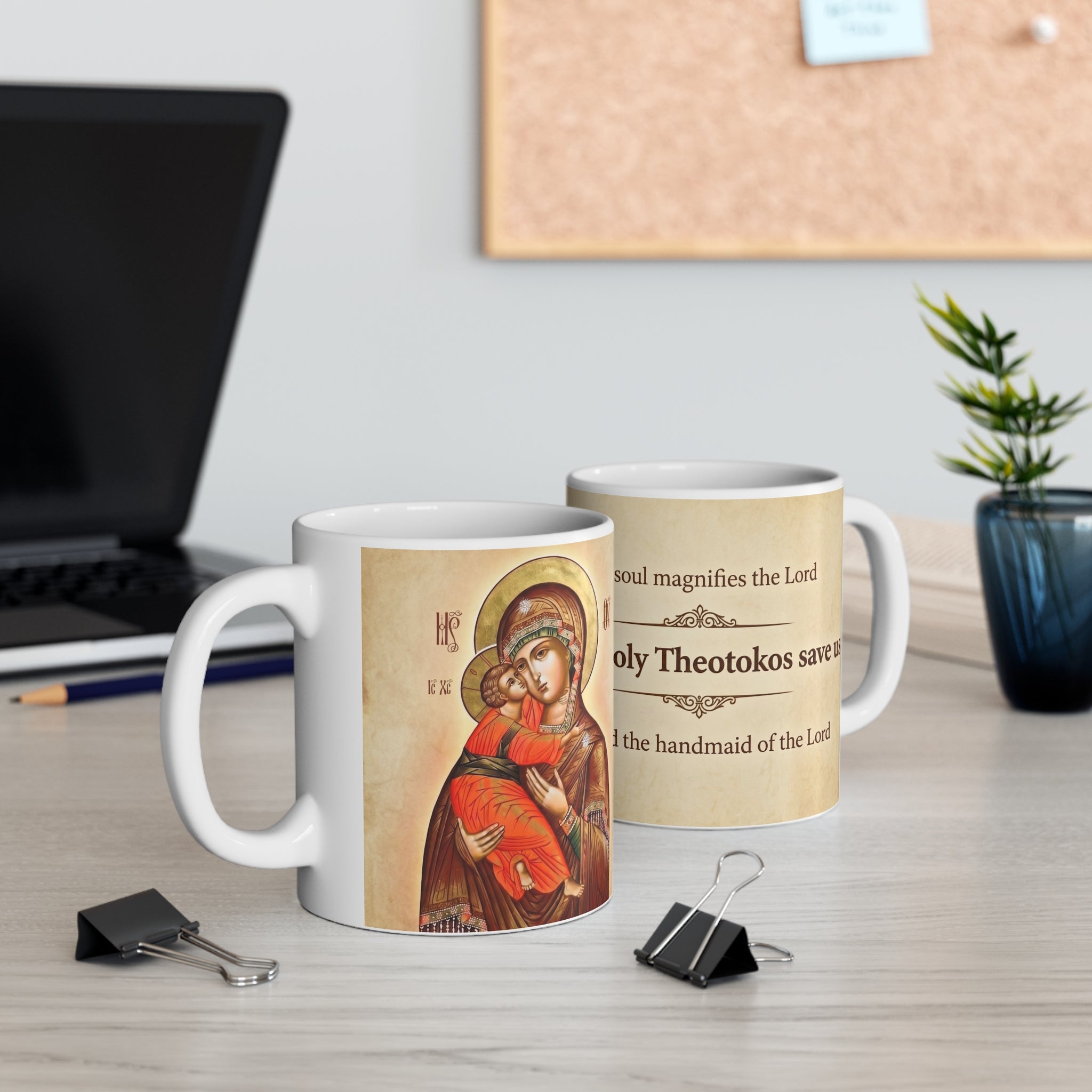 Theotokos of Vladimir Orthodox Christian Coffee Mug — Christian Gift Idea