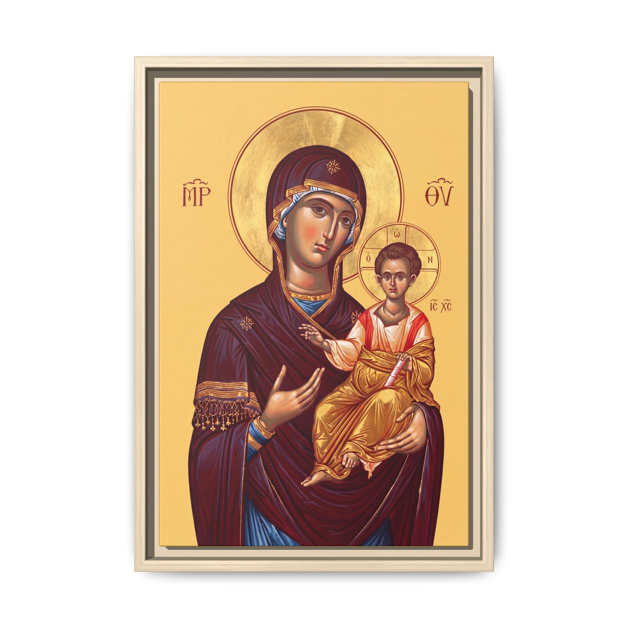 Theotokos Hodegetria Framed Canvas Icon