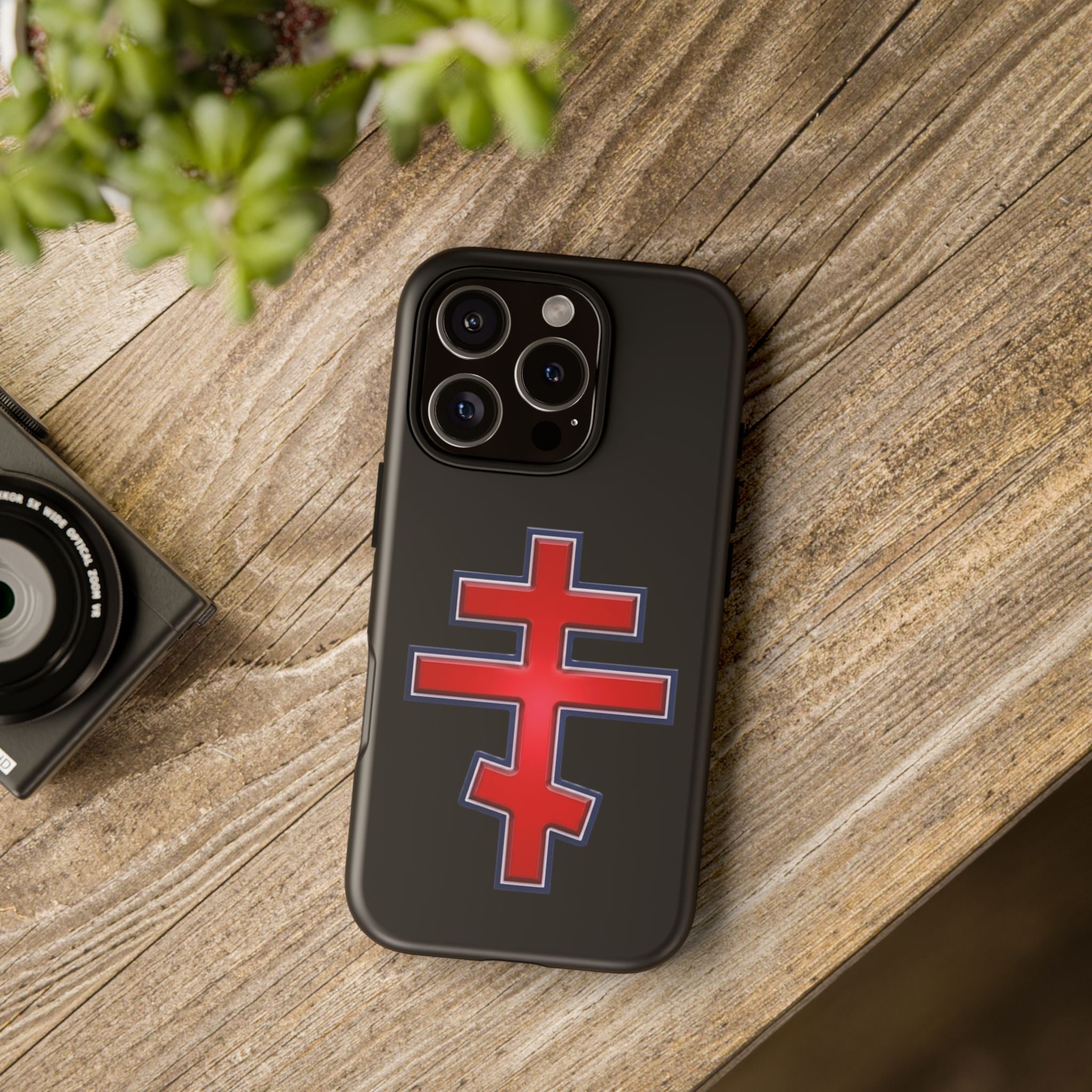 Montenegrin Orthodox Cross design on a matte phone case — additional view 6