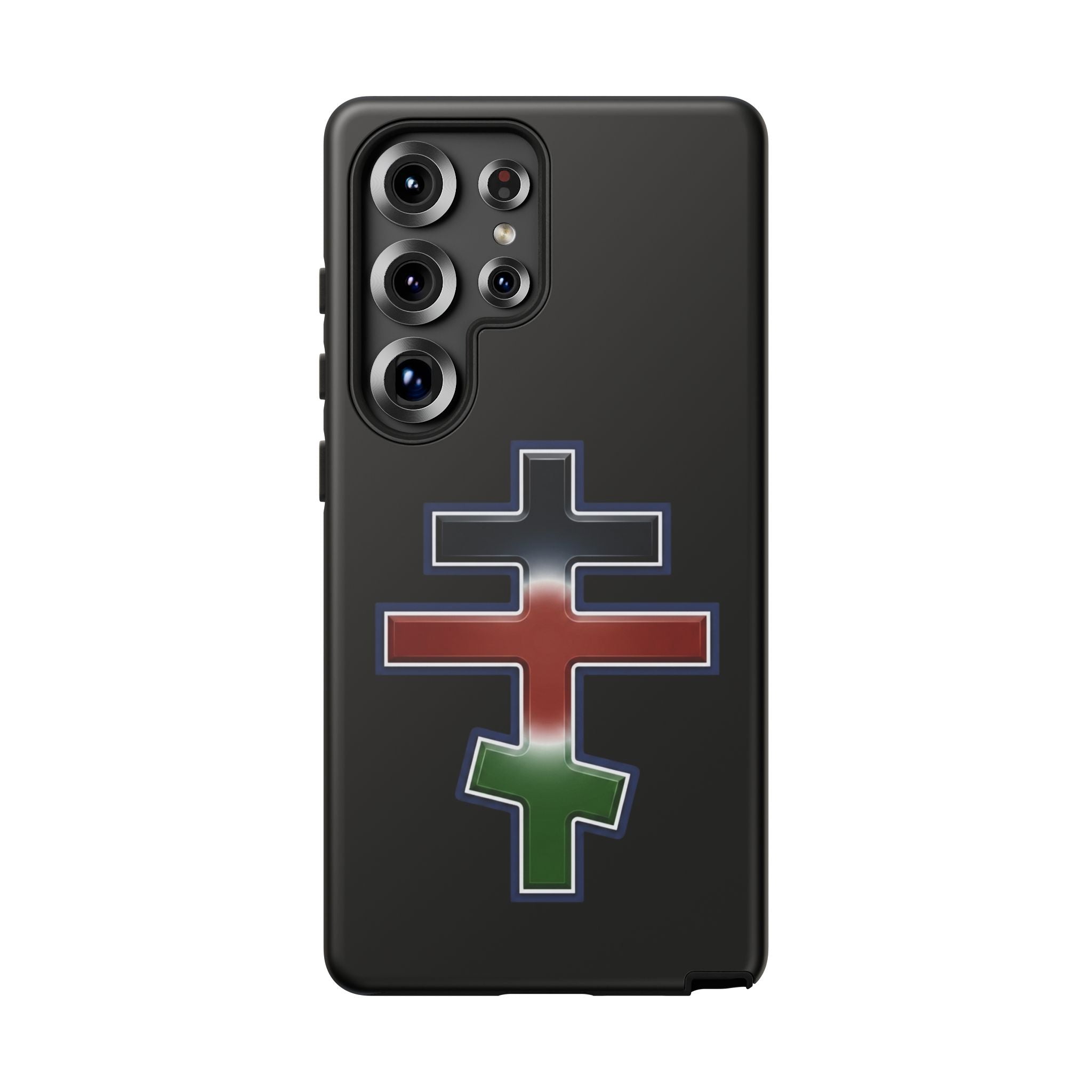 Kenyan Orthodox Cross design on a matte phone case — additional view 3