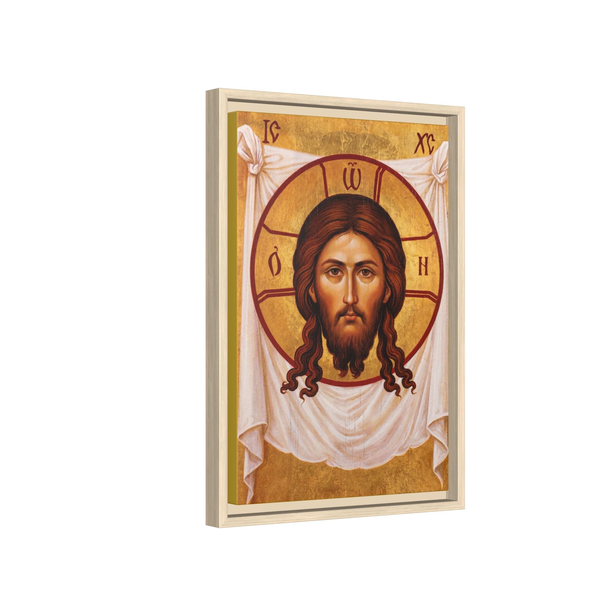 Saviour Not Made By Hands Framed Canvas Icon