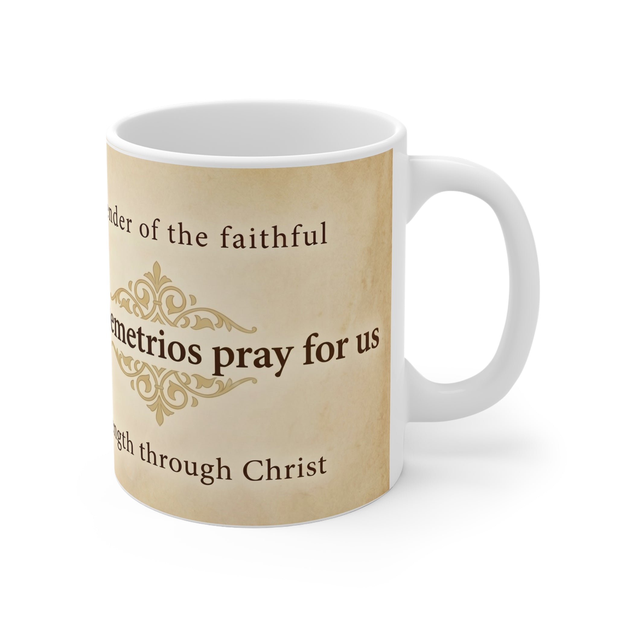Saint Demetrios the Myrrh-Streaming Orthodox Christian Coffee Mug — Orthodox Christian Mug