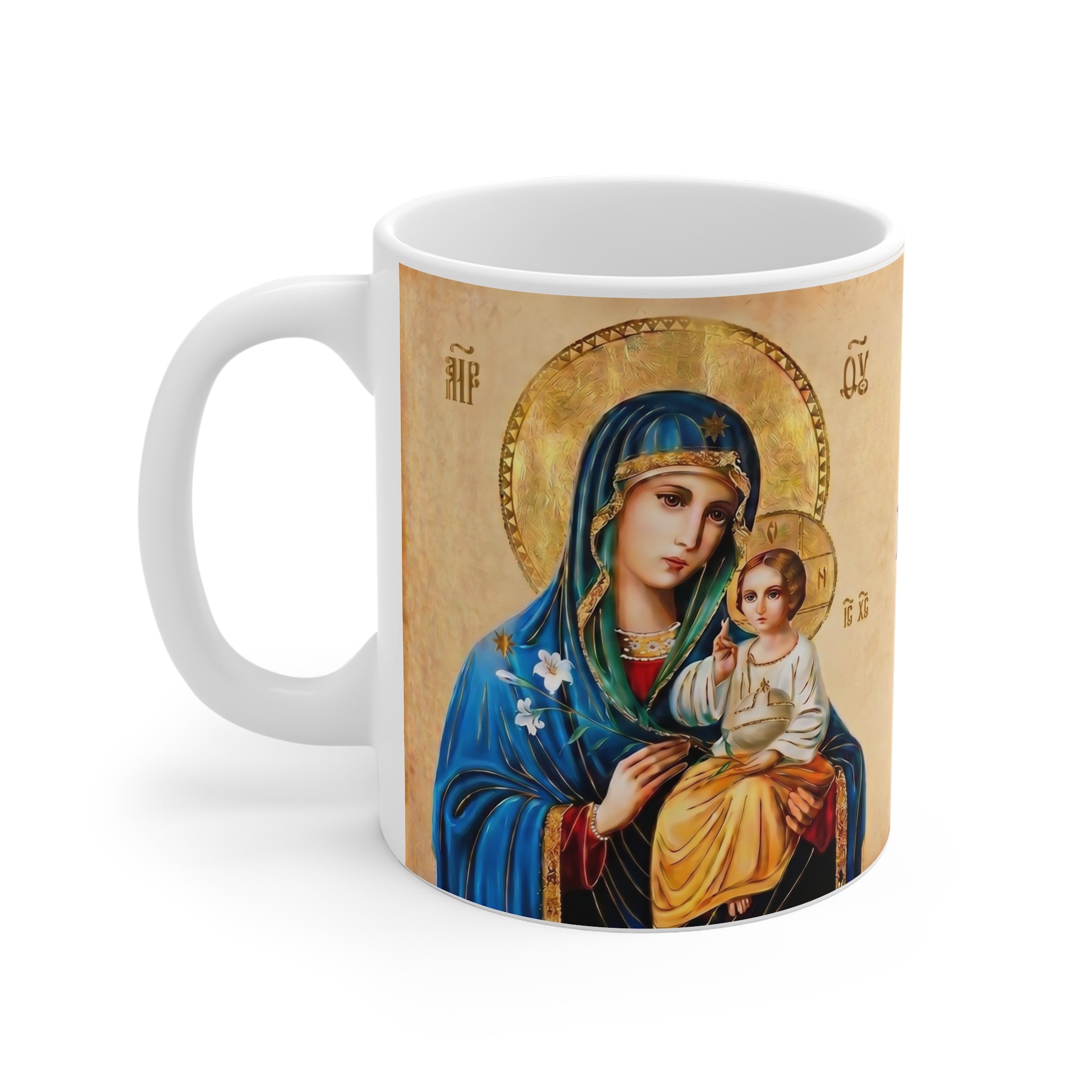 Theotokos Eternal Bloom Orthodox Christian Coffee Mug — Orthodox Christian Gift