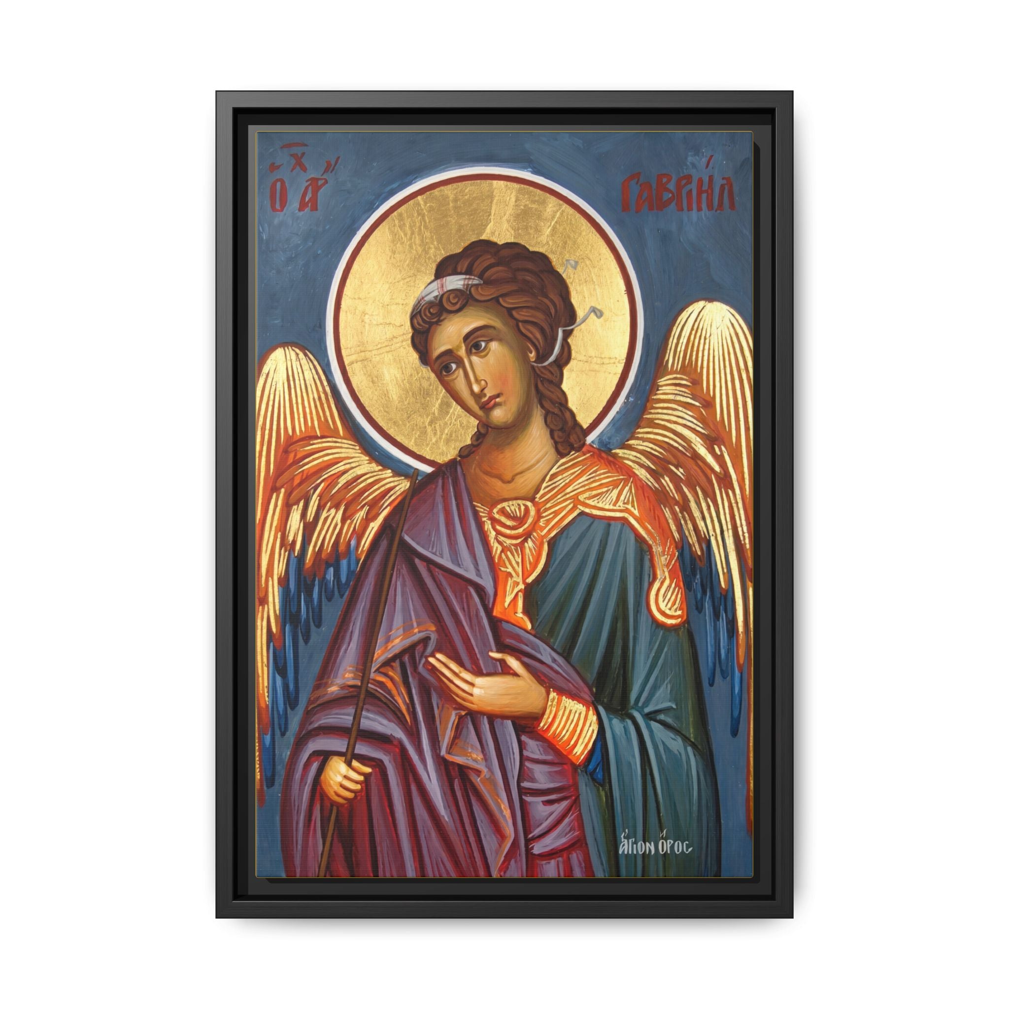 Archangel Gabriel Framed Canvas Icon