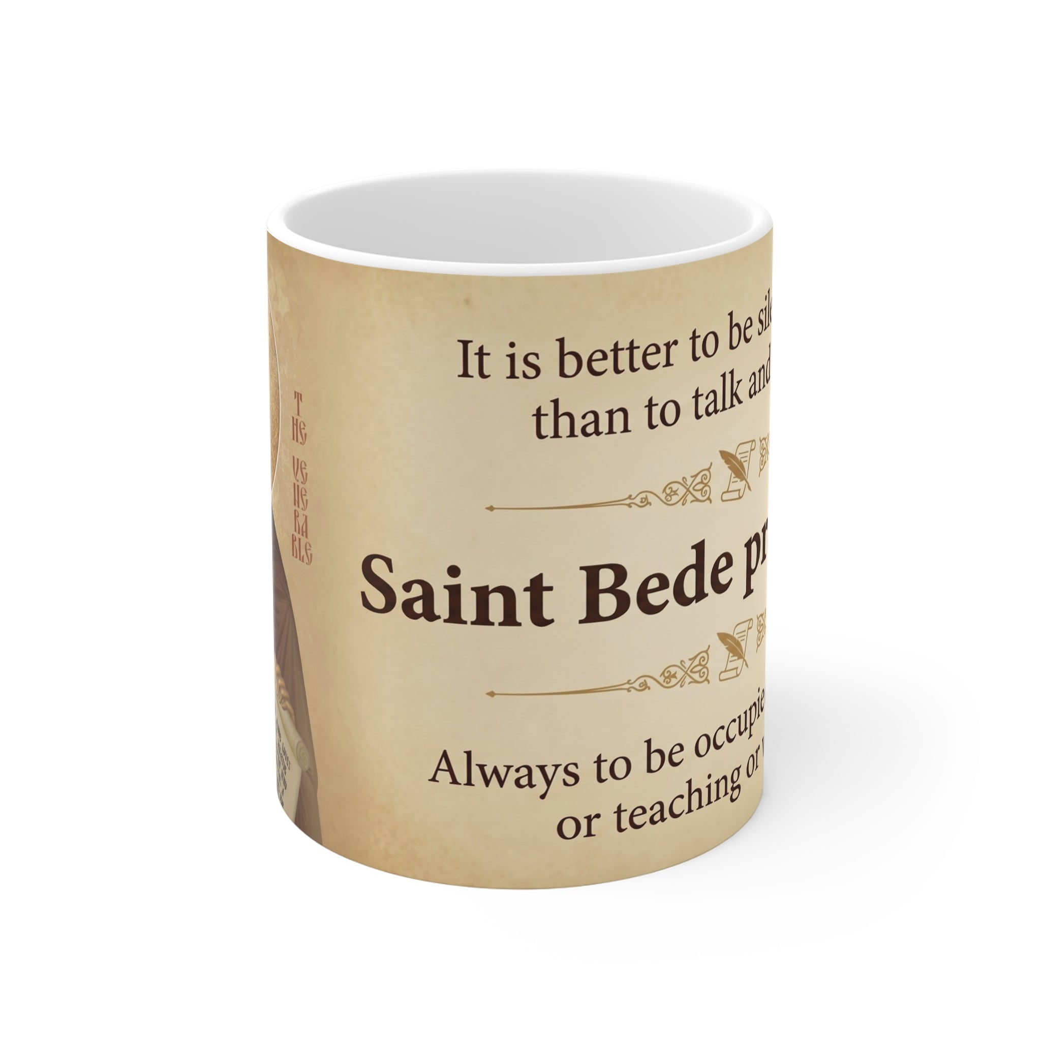 Saint Bede the Venerable White Coffee Mug