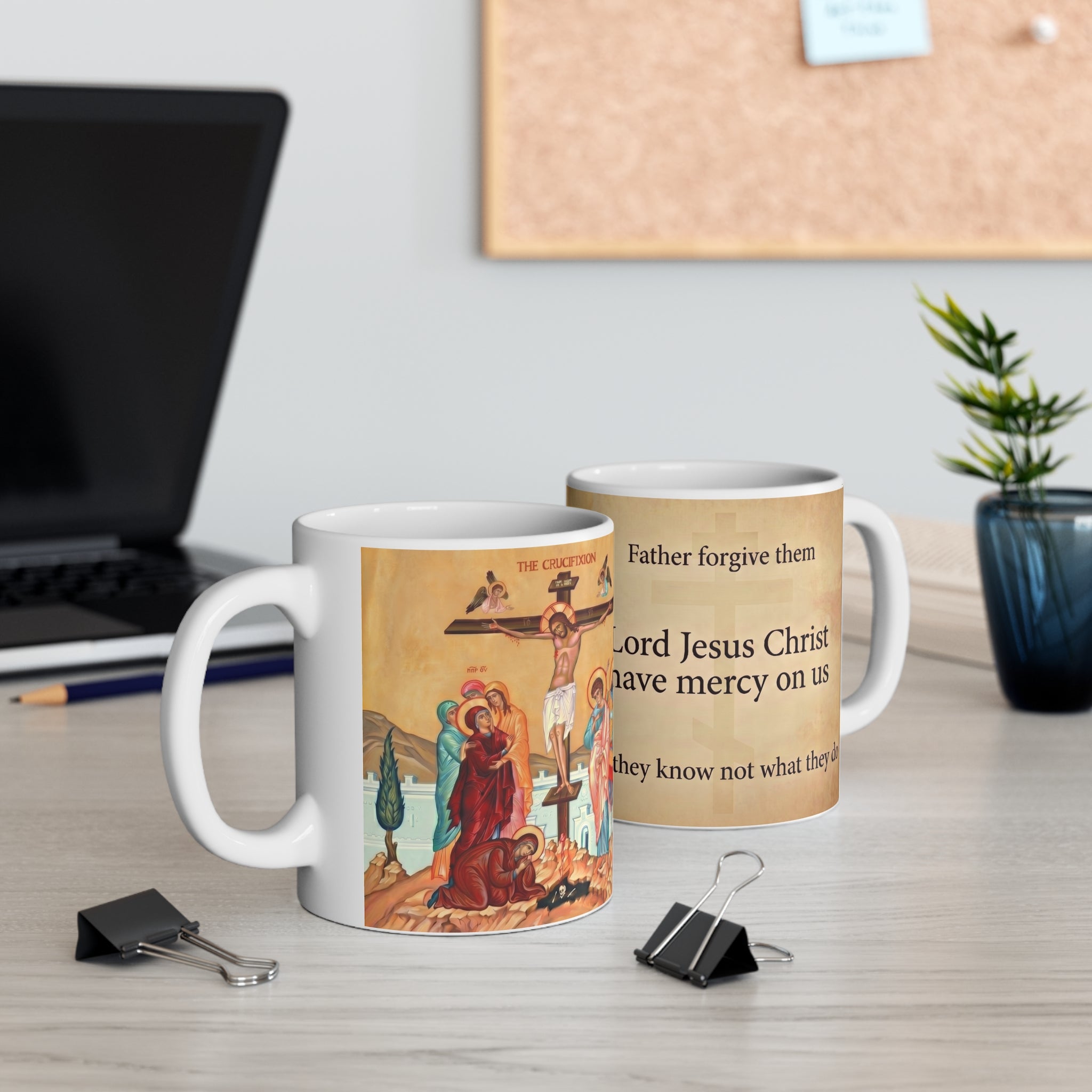 Crucifixion of Christ Orthodox Christian Coffee Mug — Christian Gift Idea