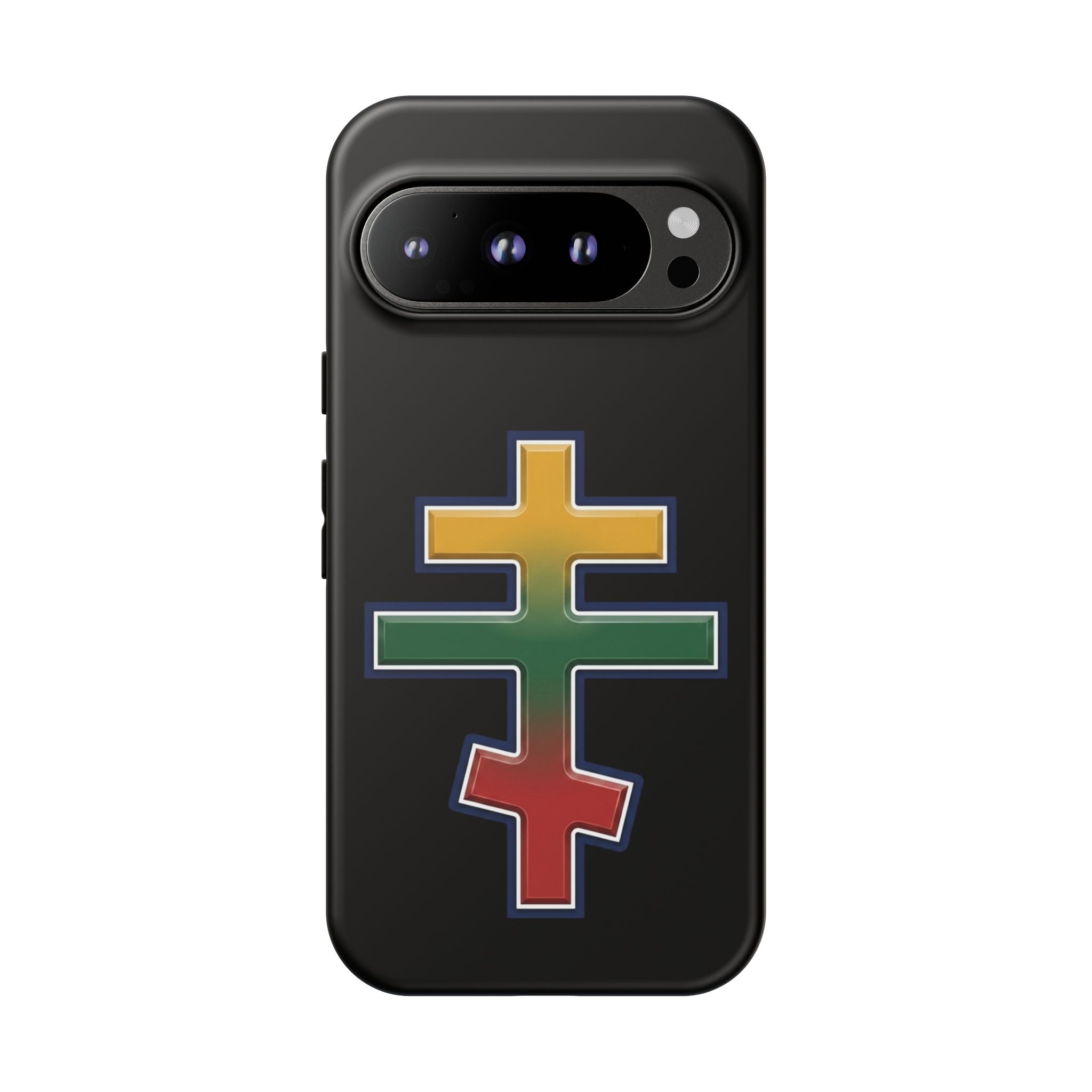 Lithuanian Orthodox Cross design on a matte phone case — additional view 3