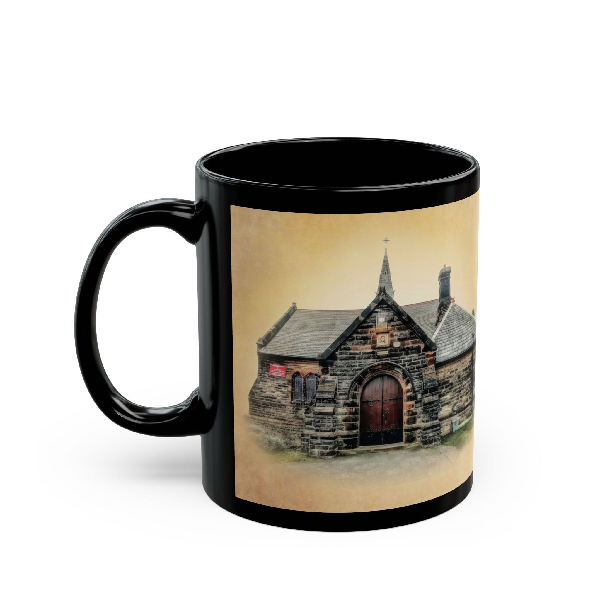 Saint Elizabeth Church Wallasey Orthodox Christian Black Coffee Mug — Orthodox Christian Gift