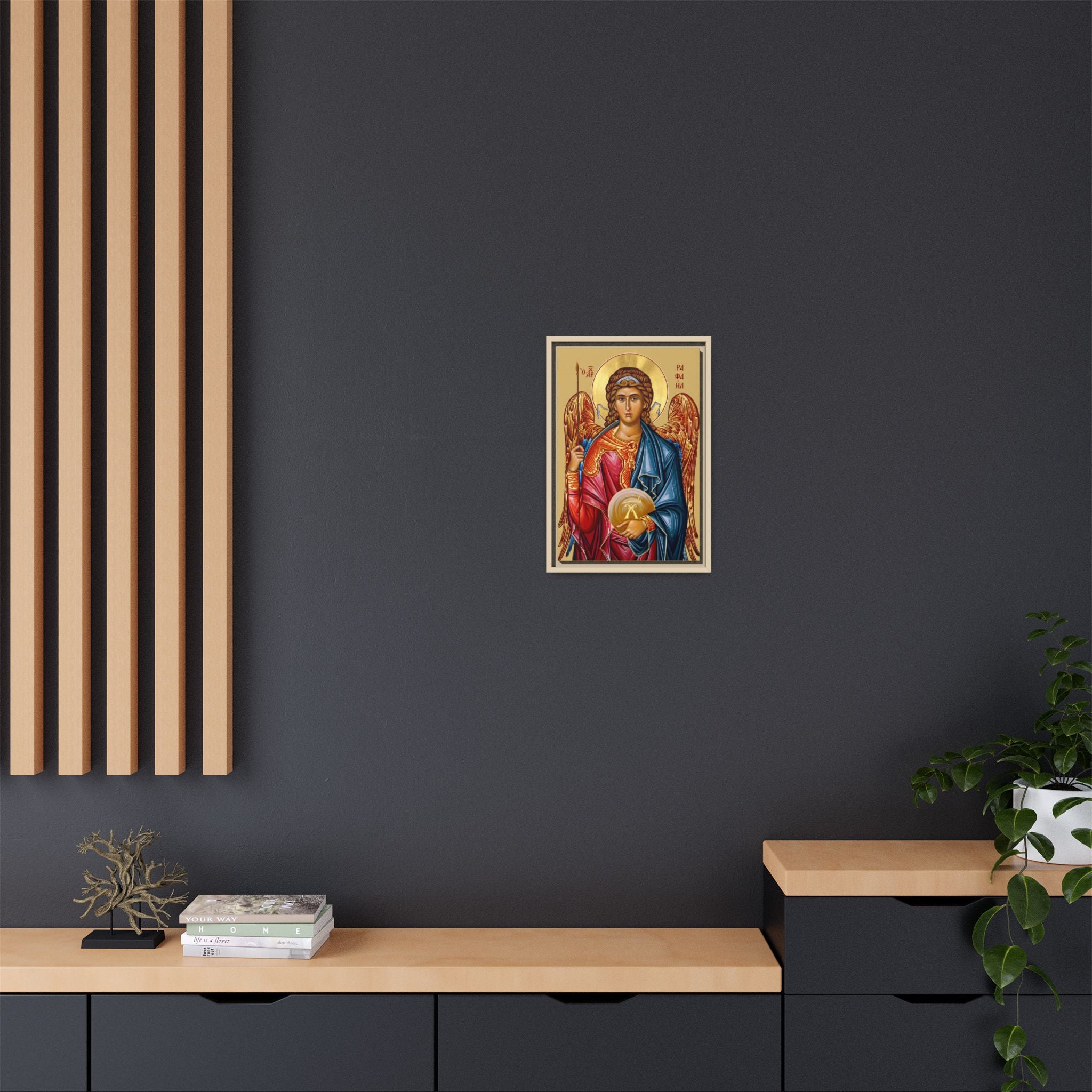 Archangel Raphael Framed Canvas Icon
