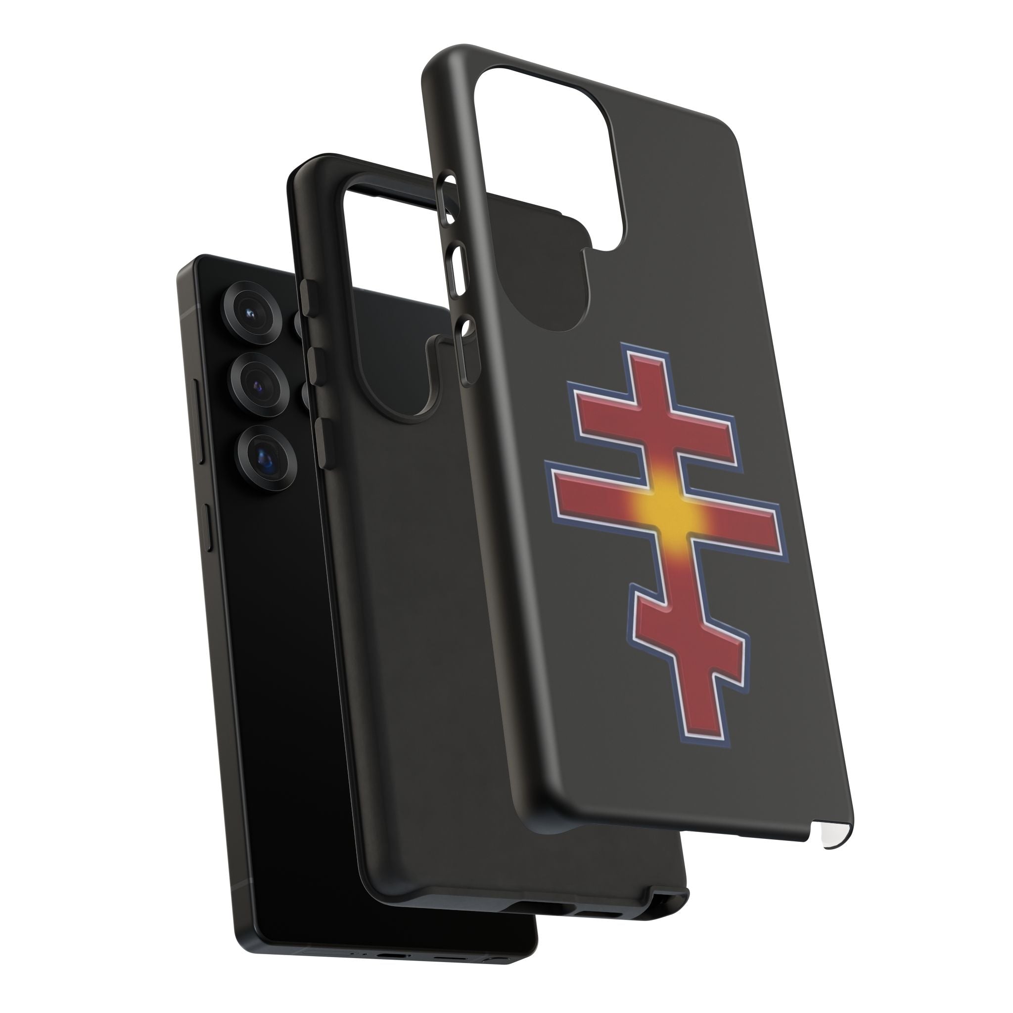 North Macedonian Orthodox Cross design on a matte phone case — additional view 11