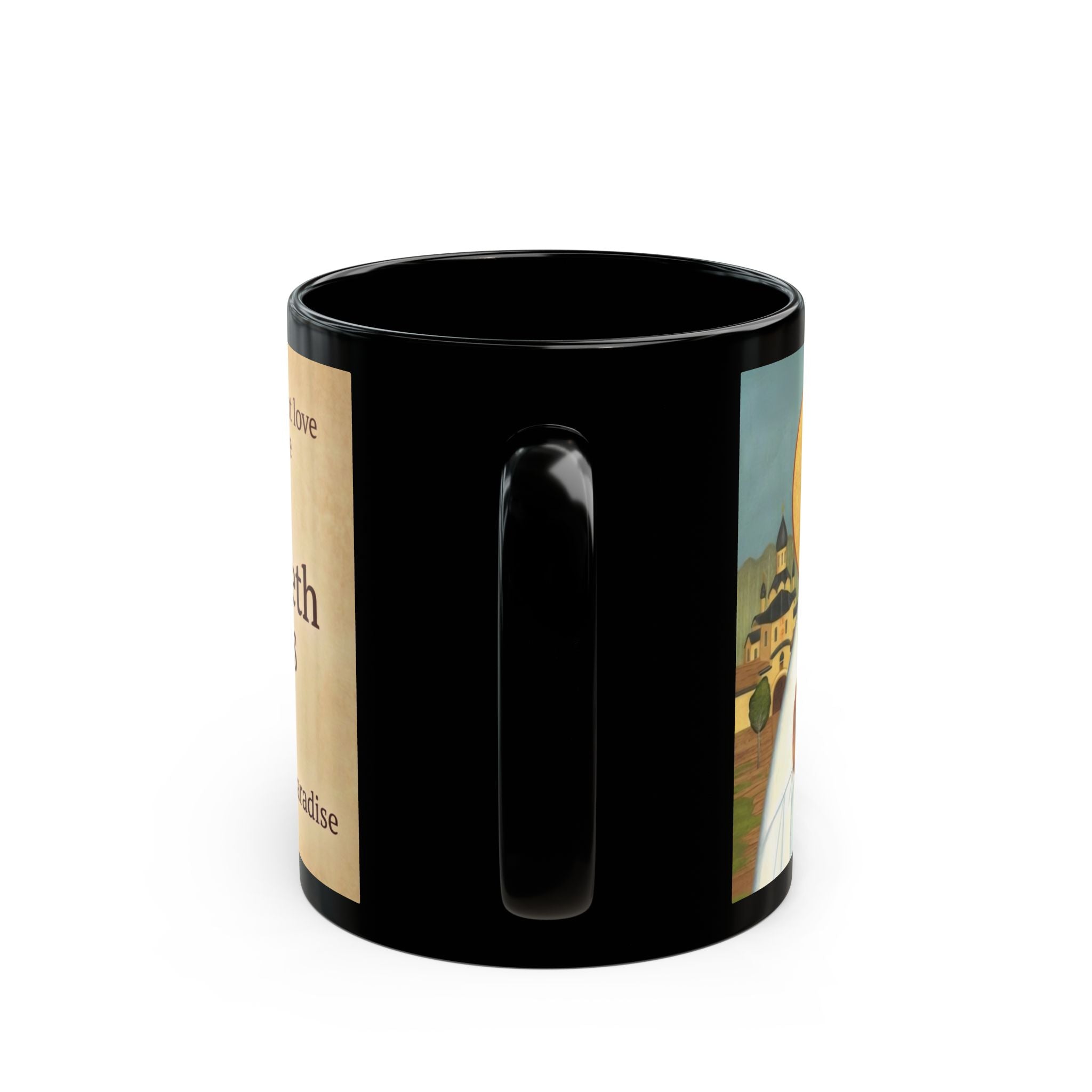 New Martyr Elizabeth Black Coffee Mug
