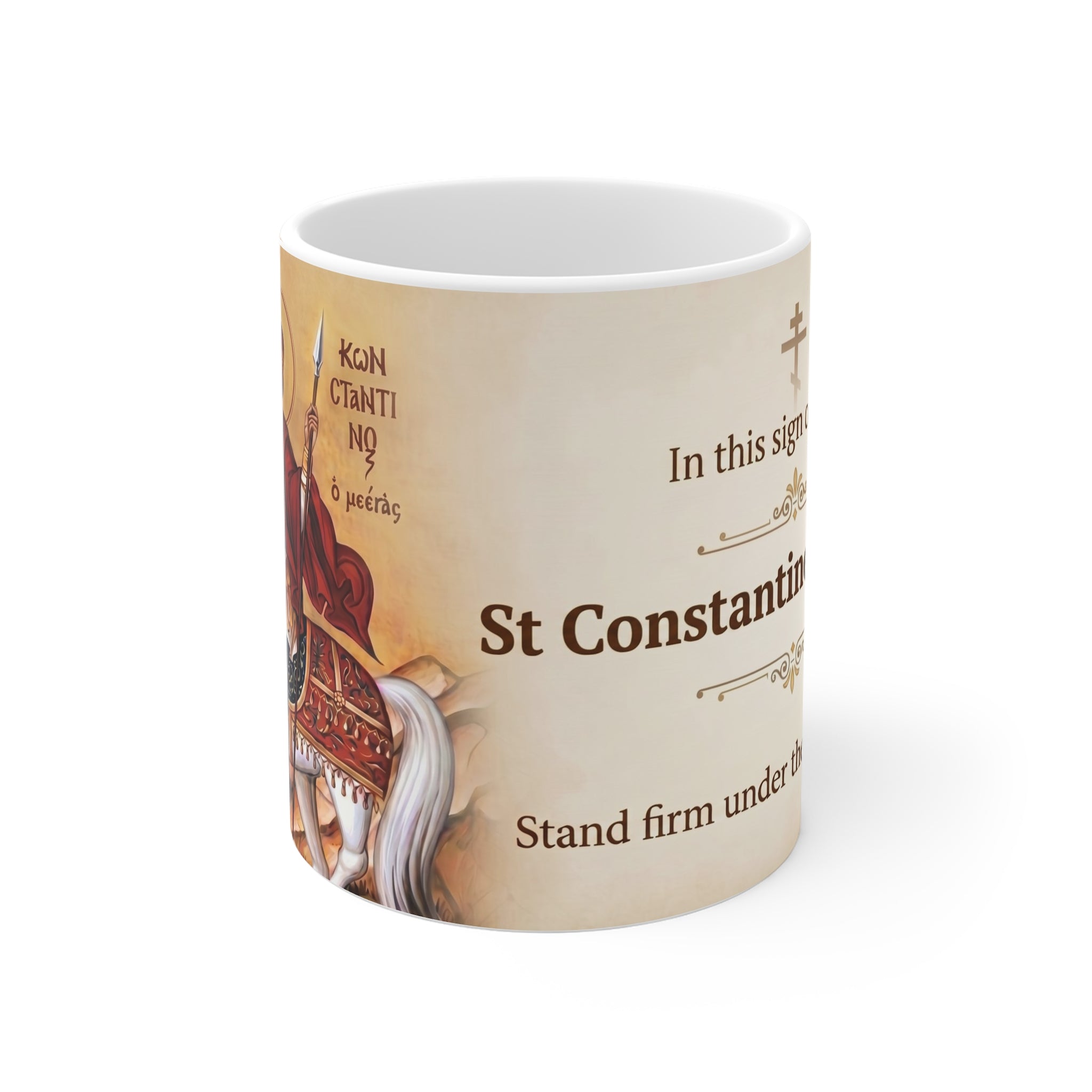Saint Constantine the Great Orthodox Christian Coffee Mug — Orthodox Mug Gift