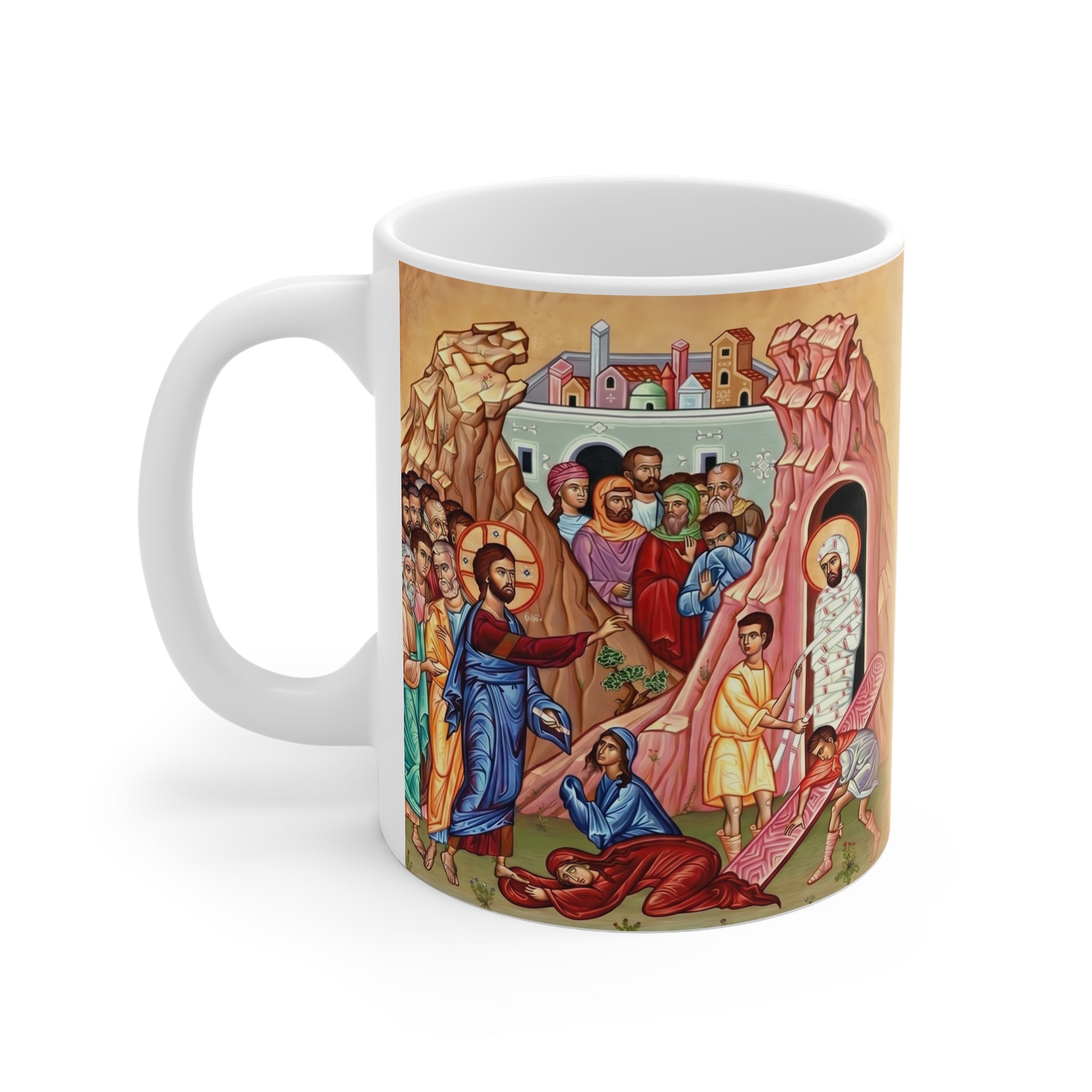 The Raising of Lazarus White Coffee Mug