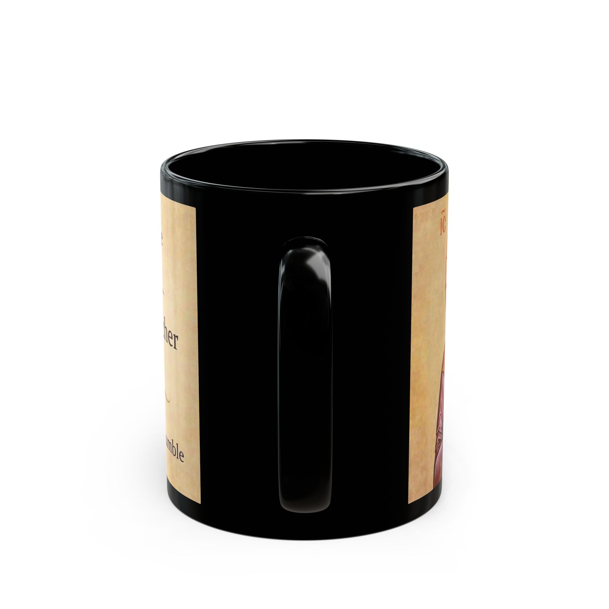 Christ the Teacher Orthodox Christian Black Coffee Mug — Orthodox Faith Gift