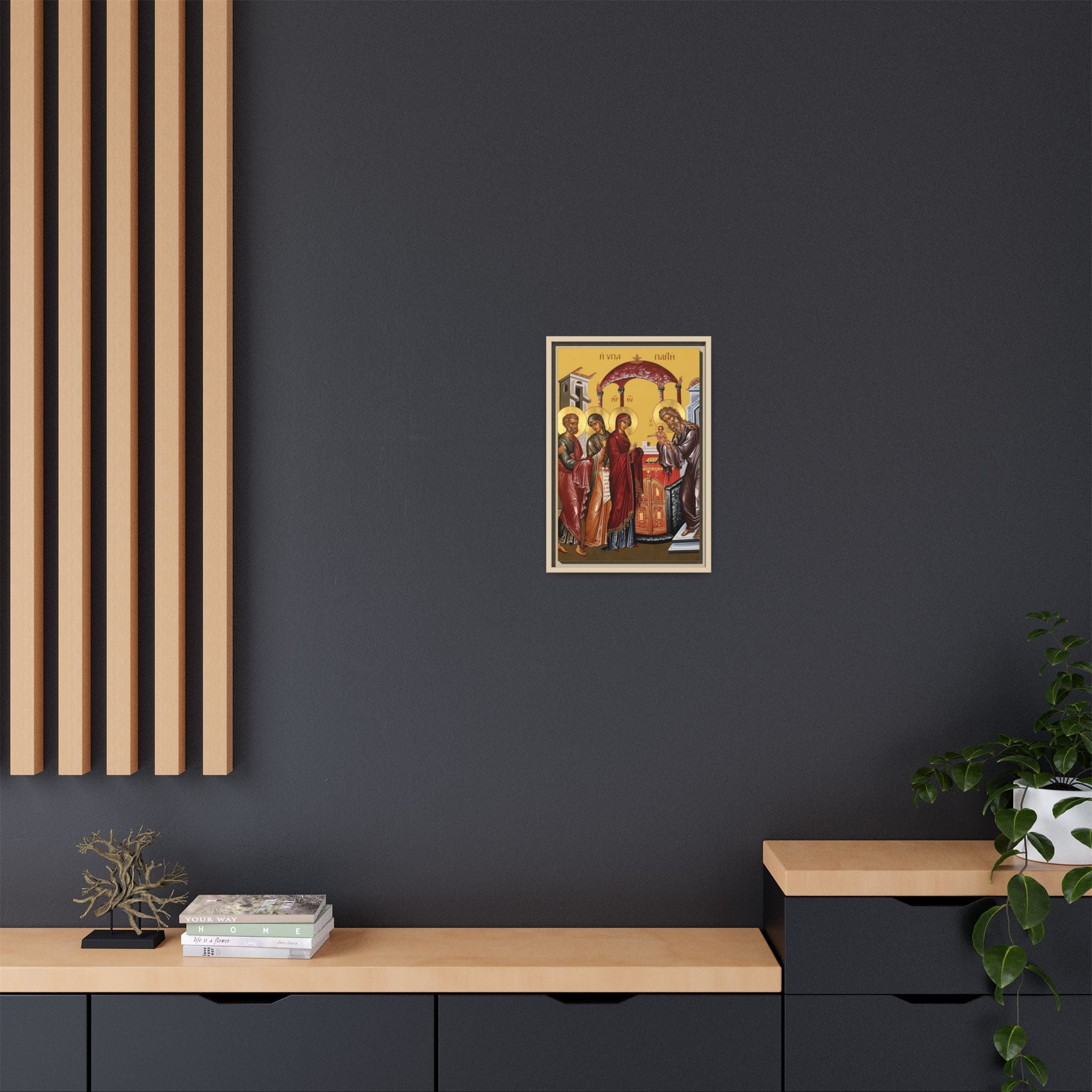 Meeting of the Lord Candlemas Framed Canvas Icon