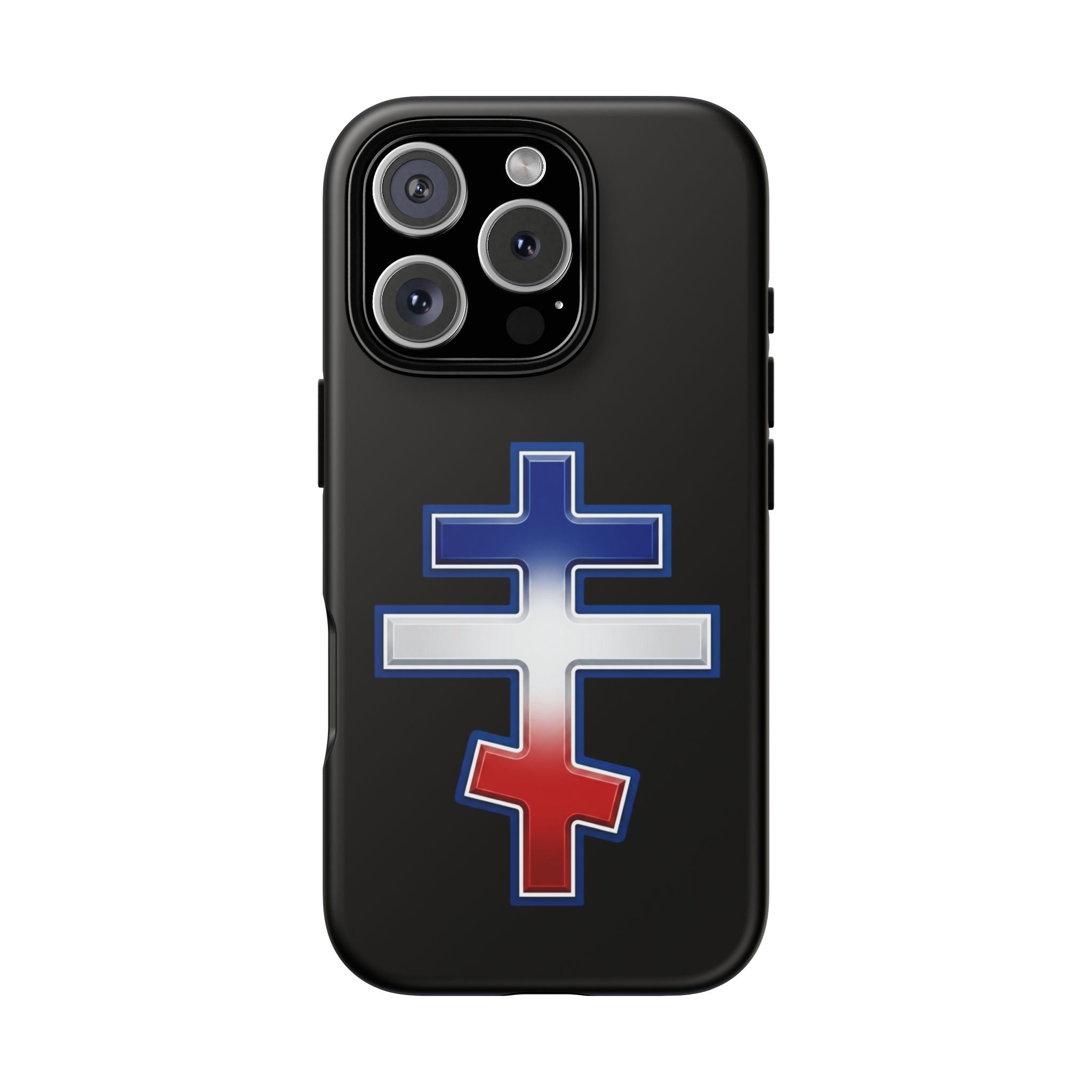 French Orthodox Cross design on a matte phone case