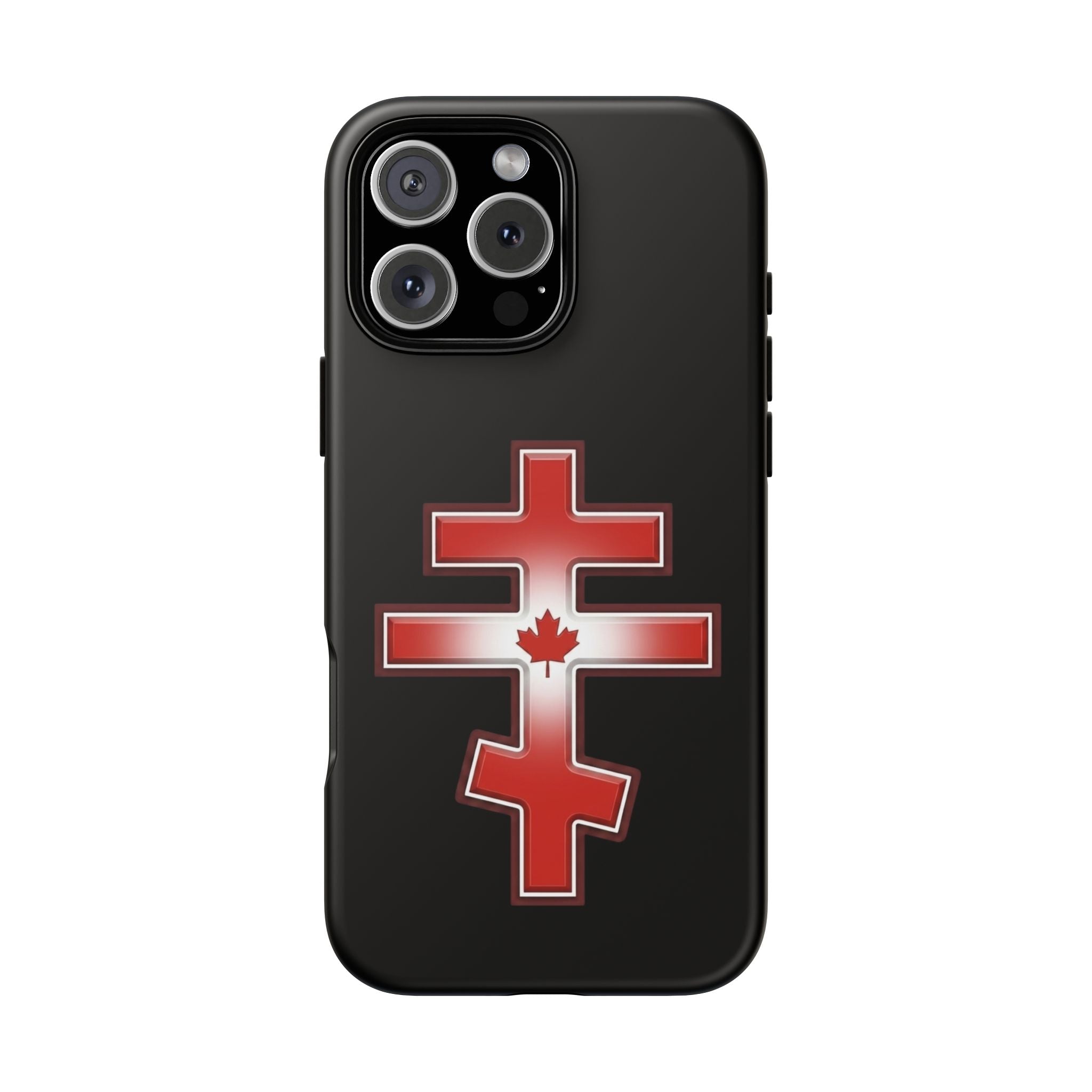 Canadian Orthodox Cross design on a matte phone case
