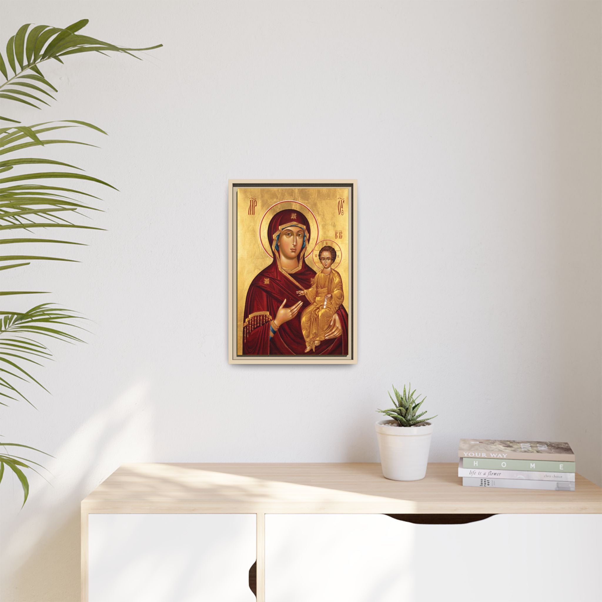 Theotokos of Smolensk Framed Canvas Icon