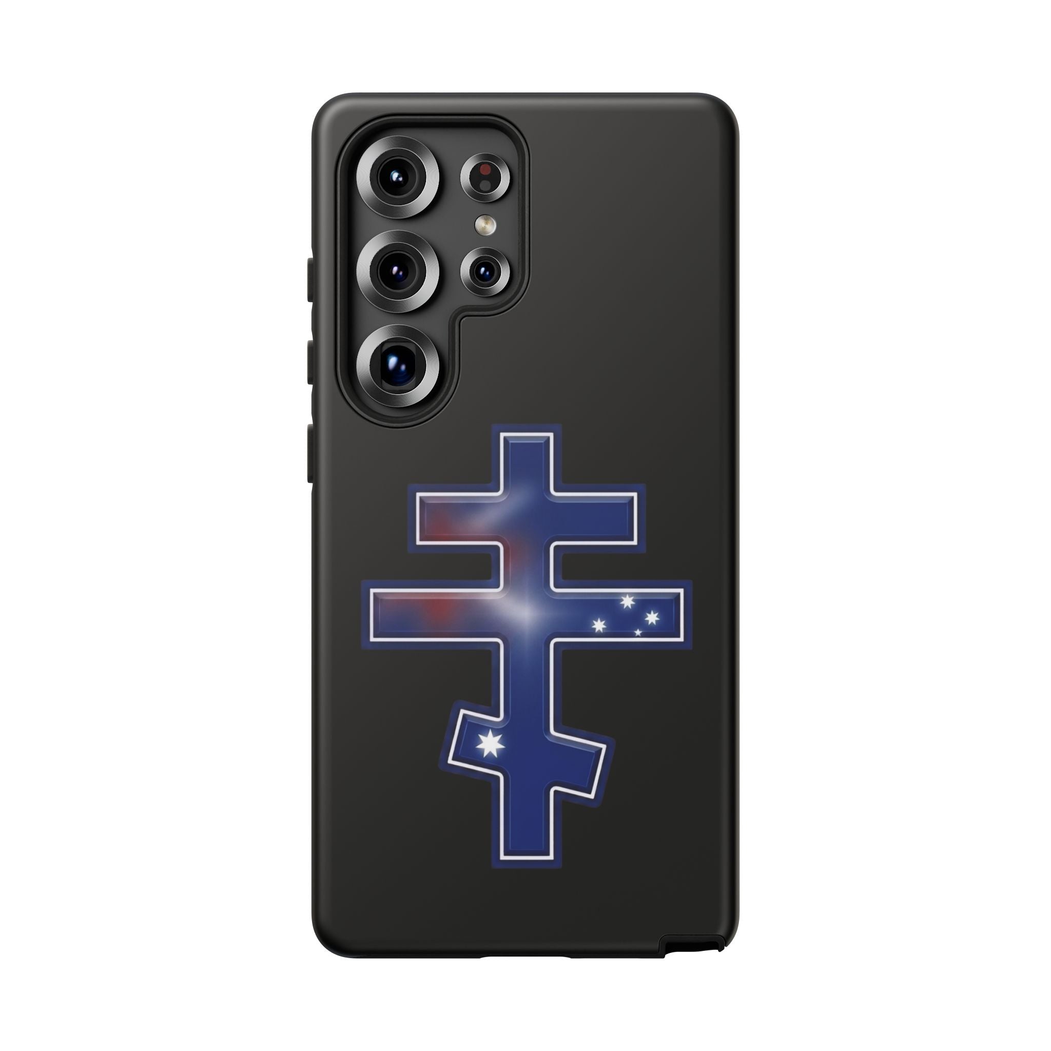 Australian Orthodox Cross design on a matte phone case — additional view 3