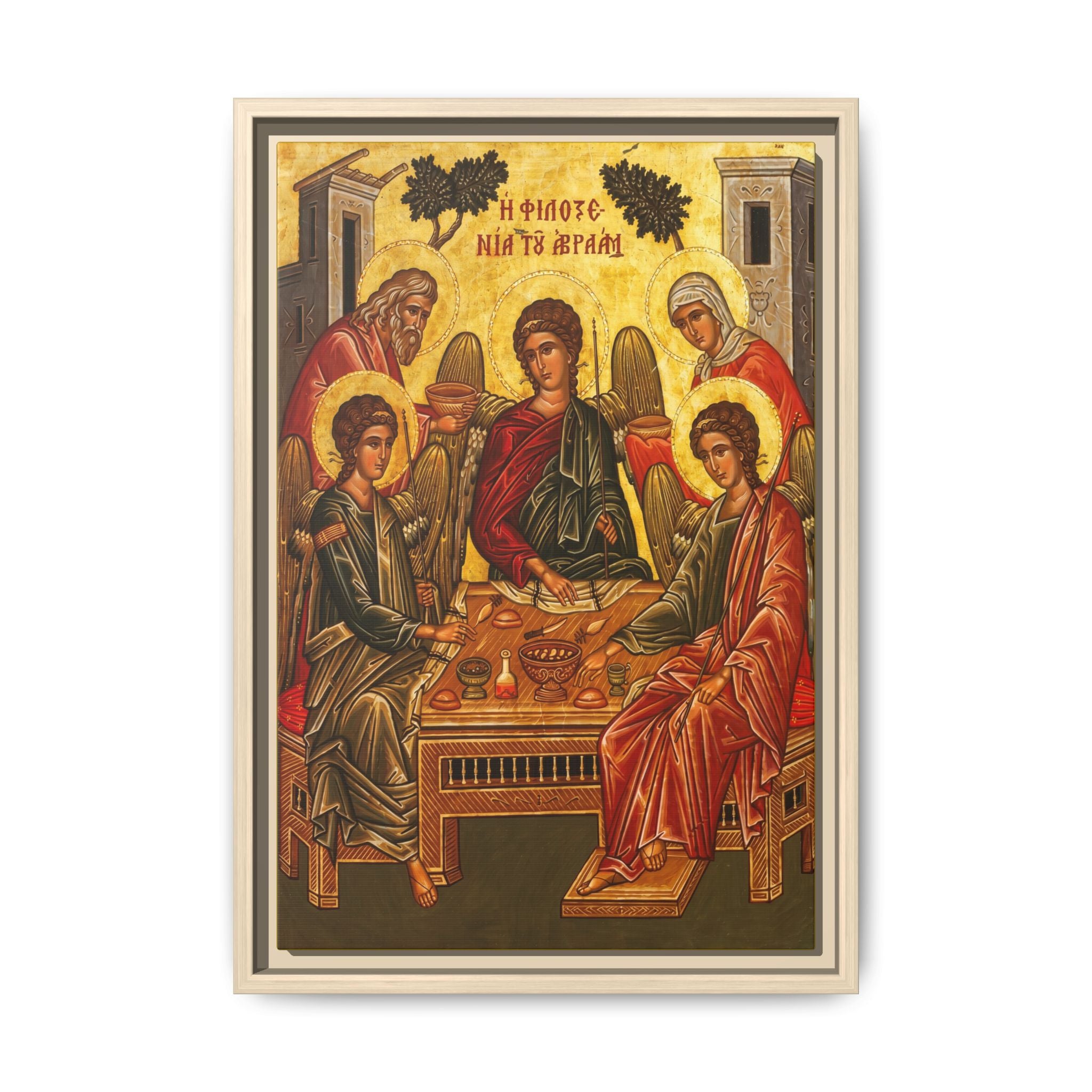 The Old Testament Trinity Framed Canvas Icon