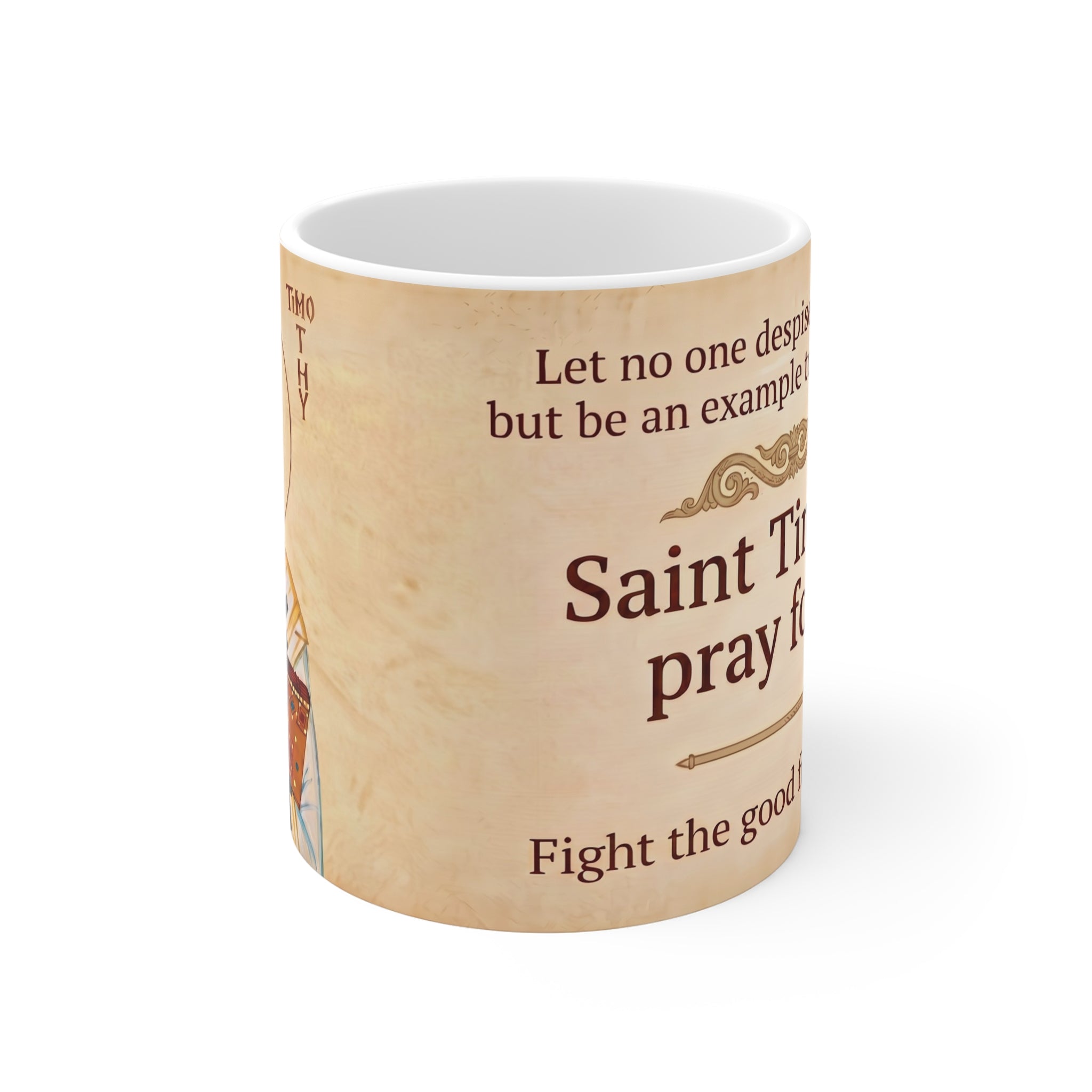 Saint Timothy the Apostle White Coffee Mug