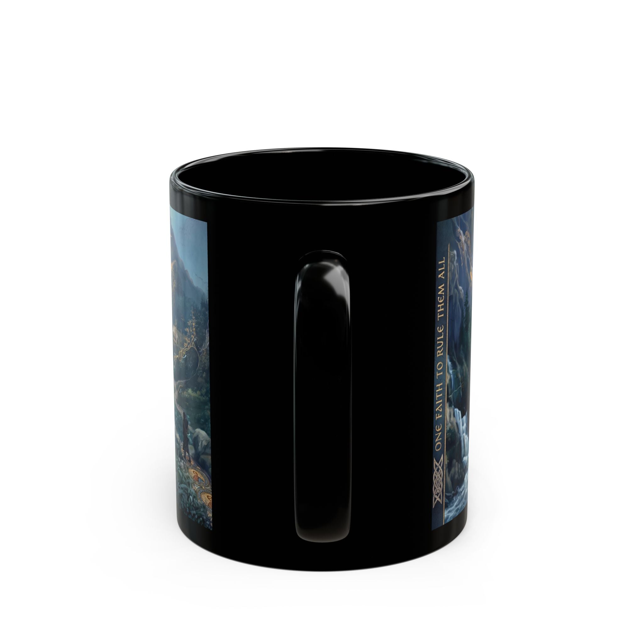 One Faith To Rule Them All Orthodox Christian Black Coffee Mug — Orthodox Faith Gift