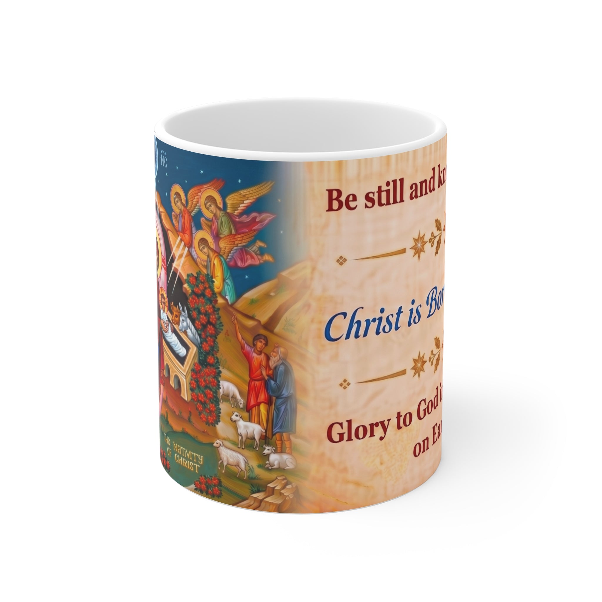 Nativity of Christ Orthodox Christian Coffee Mug — Orthodox Mug Gift