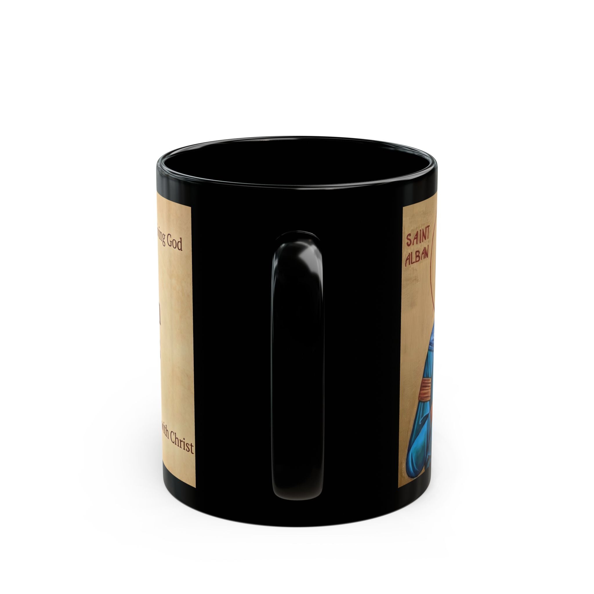 Saint Alban the Protomartyr of Britain Black Coffee Mug