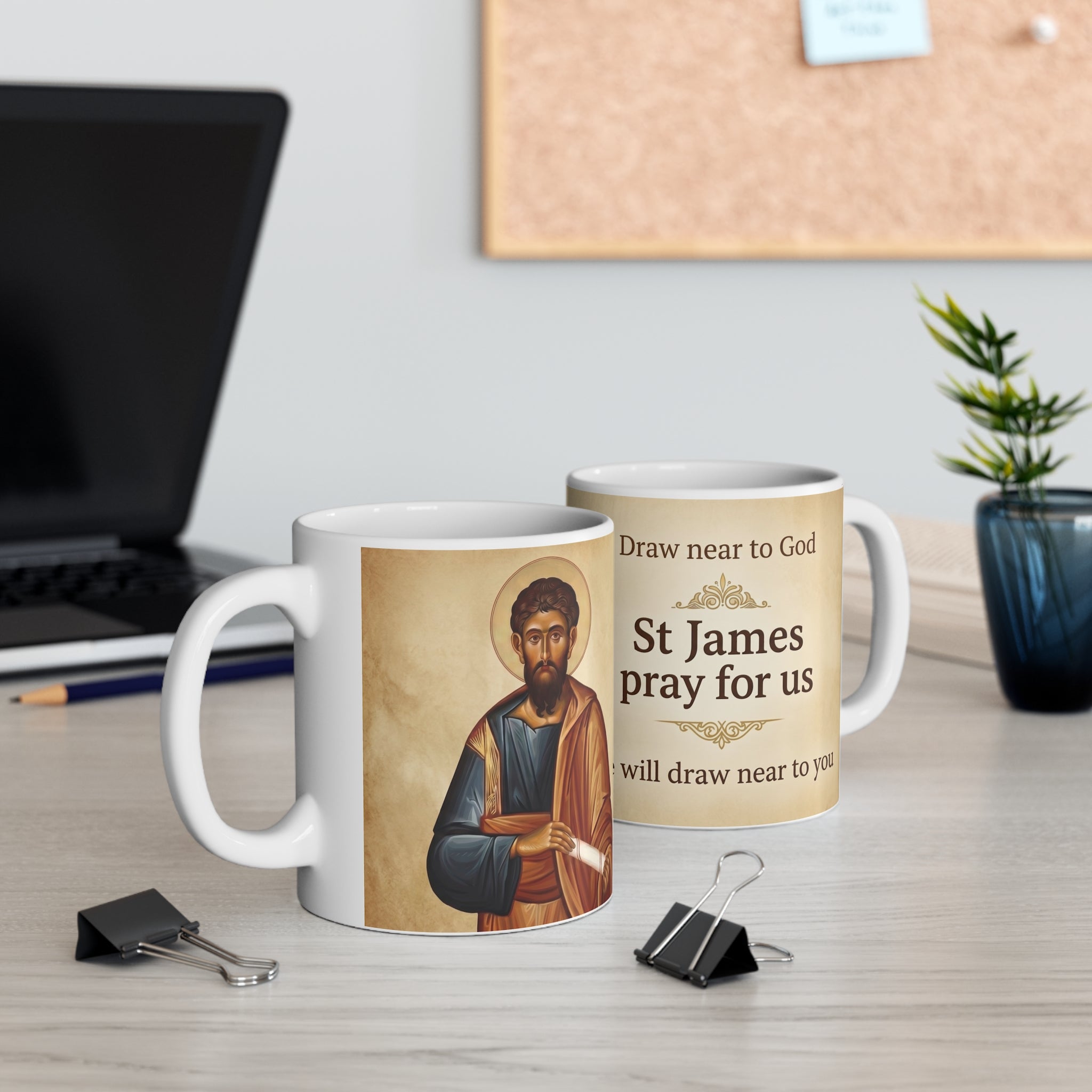 Saint James Son of Alphaeus Orthodox Christian Coffee Mug — Christian Gift Idea