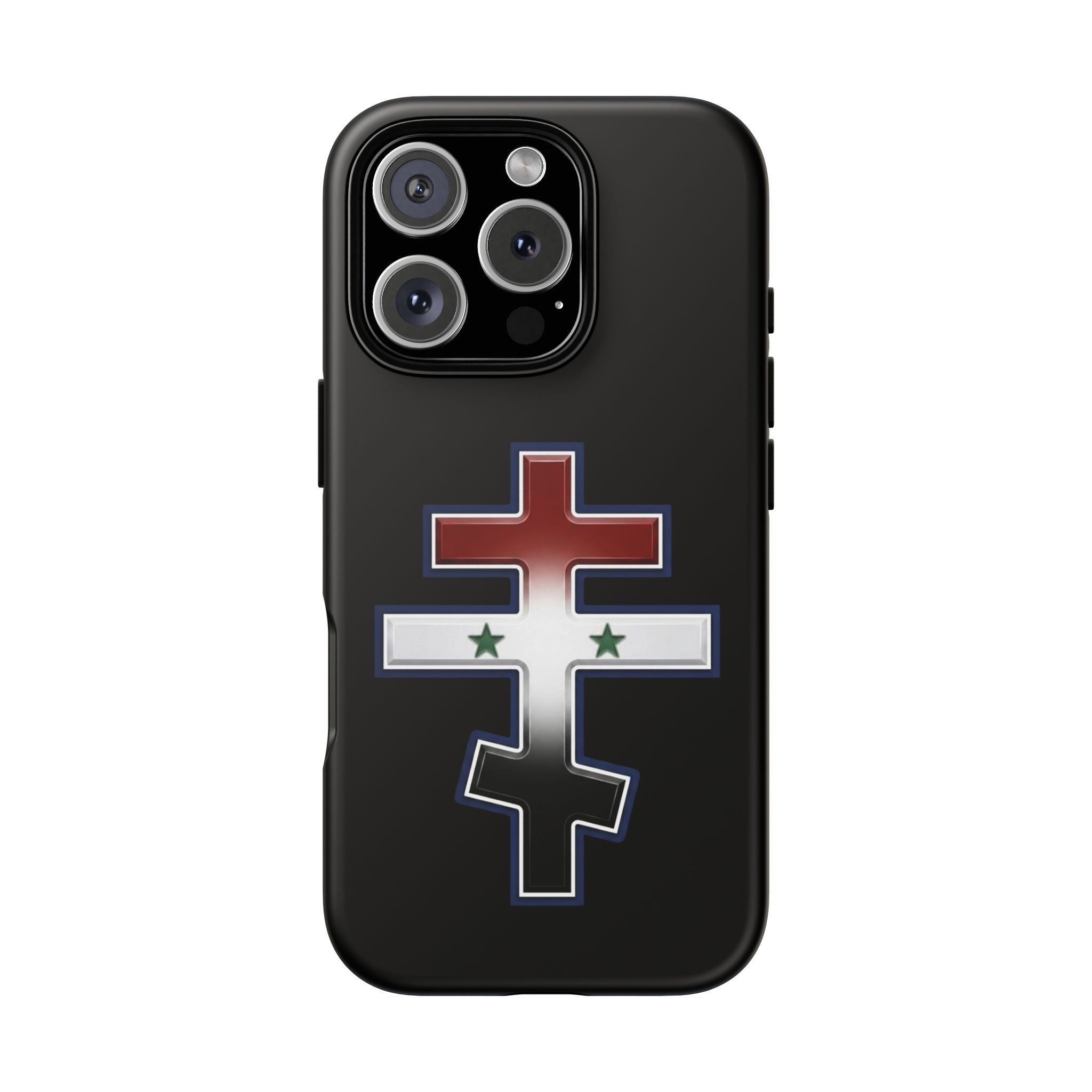 Syrian Orthodox Cross design on a matte phone case