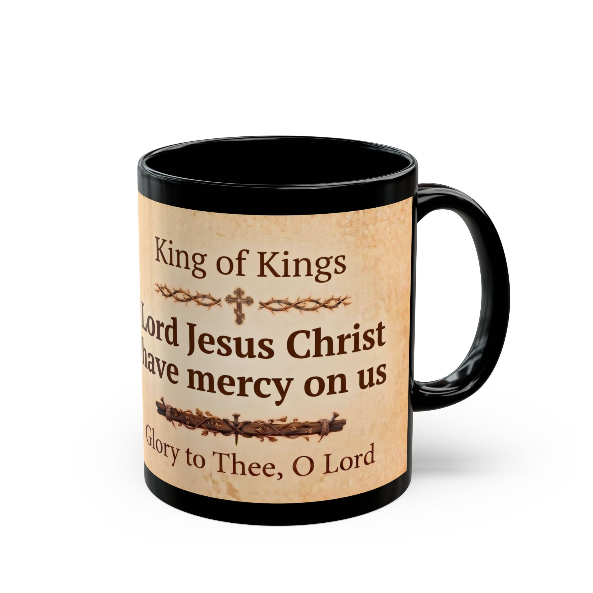 Christ the Pantocrator Orthodox Christian Black Coffee Mug — Christian Coffee Mug