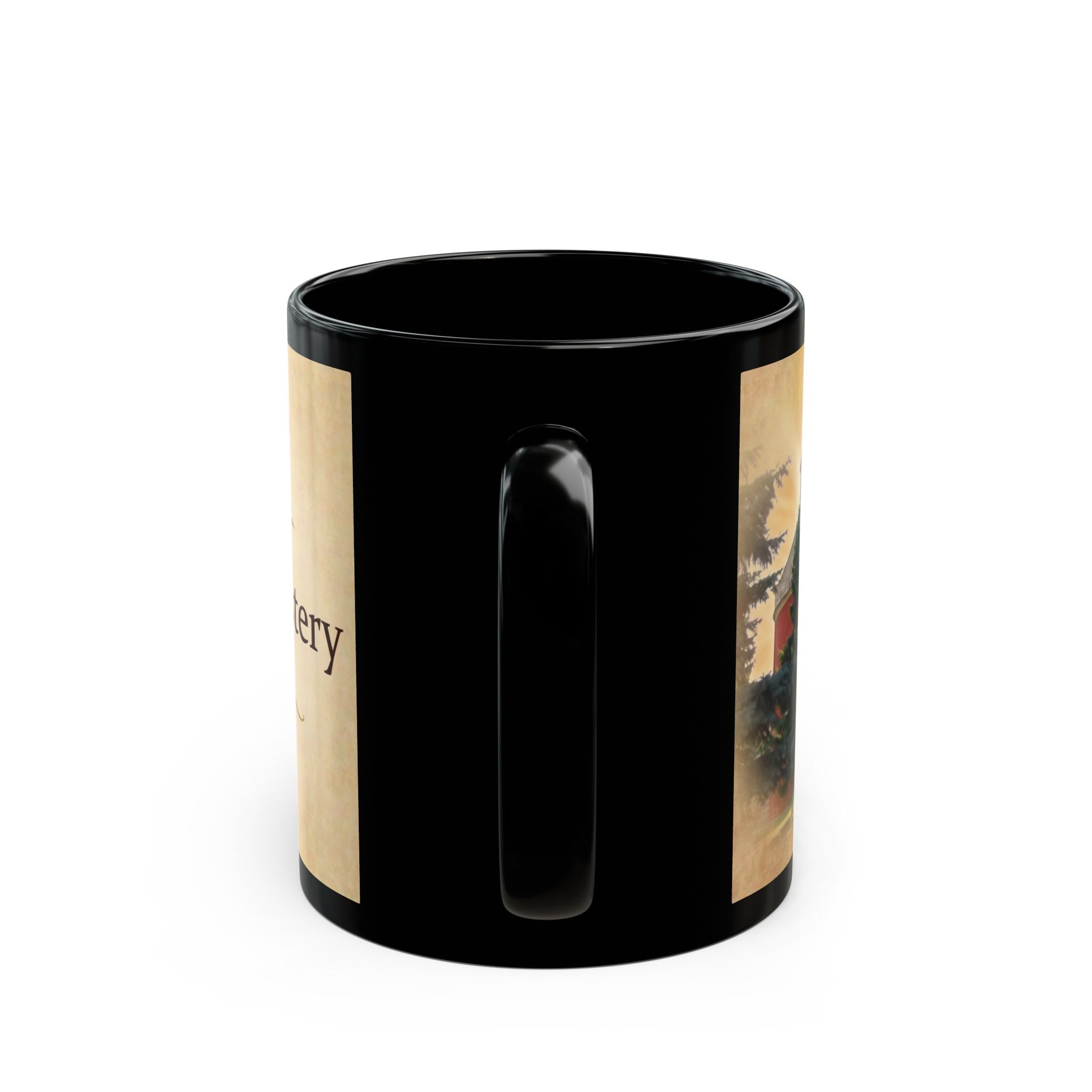 Zica Monastery Orthodox Christian Black Coffee Mug — Orthodox Christian Mug