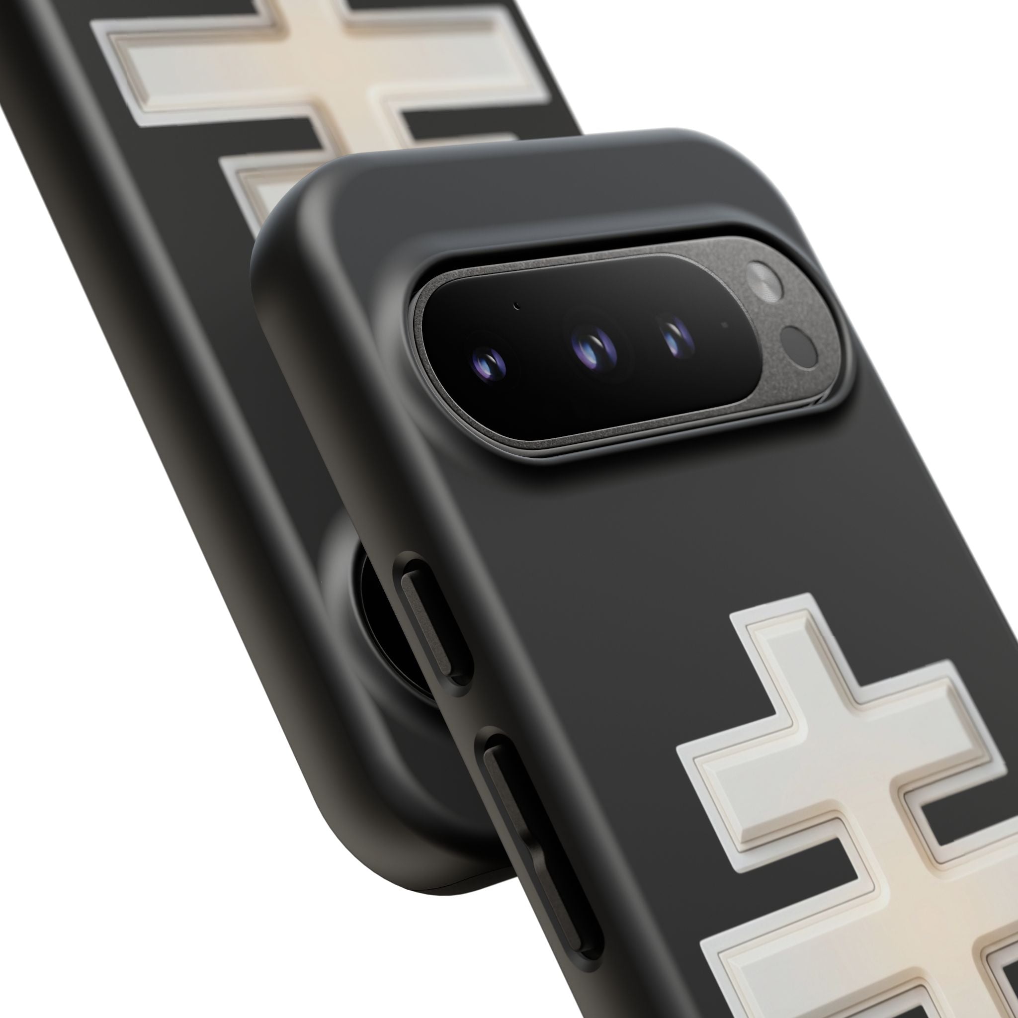 Classic white classic Orthodox cross design on a matte phone case — additional view 7