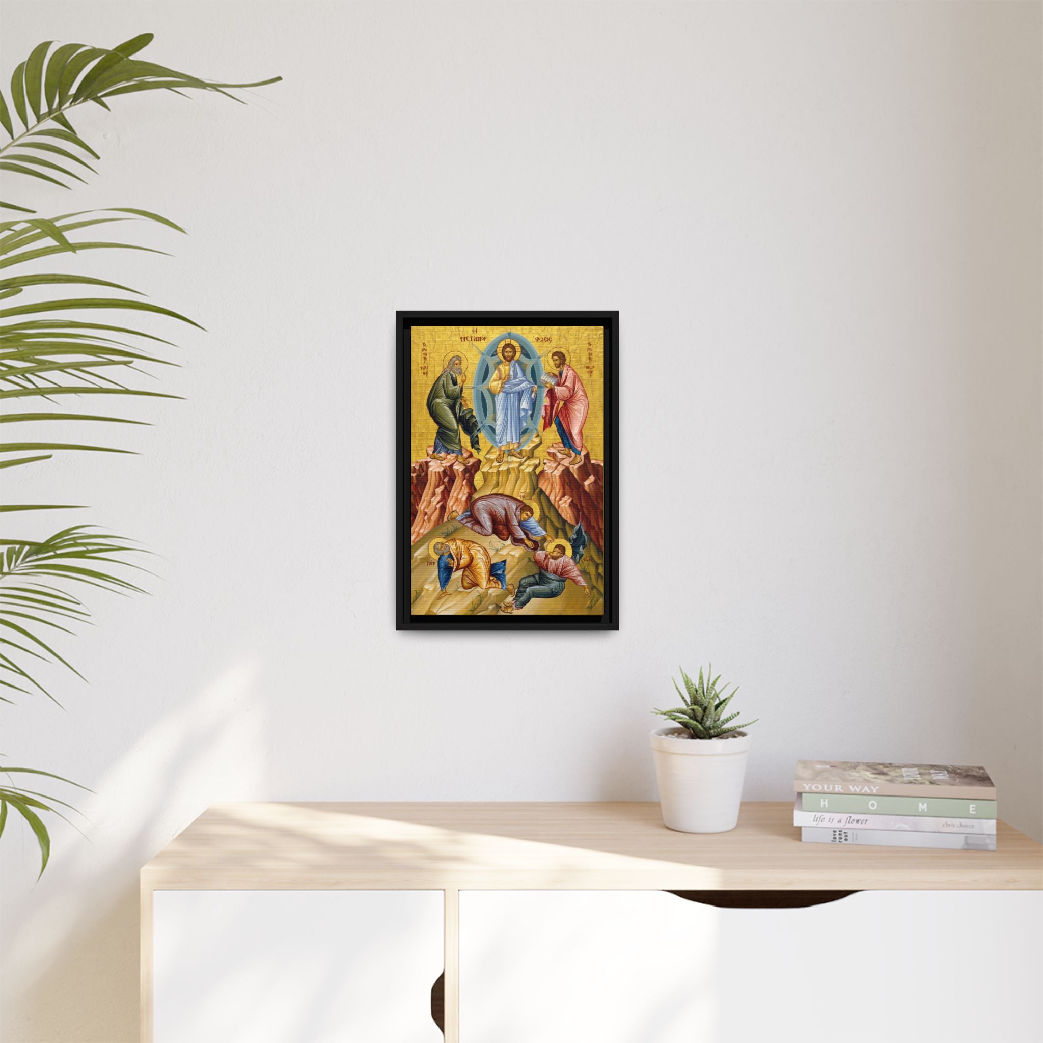 Transfiguration of Christ Framed Canvas Icon