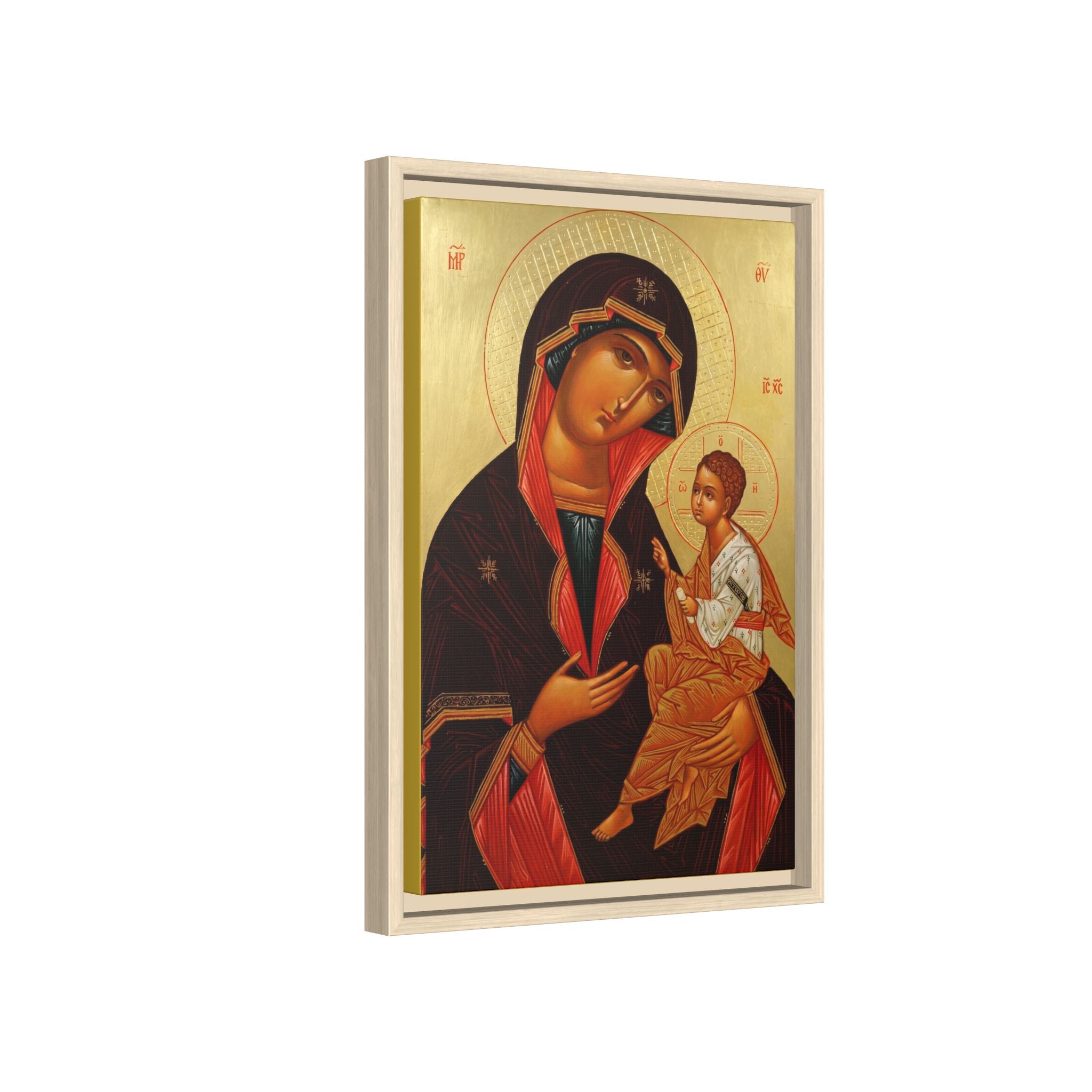 Theotokos of Tikhvin Framed Canvas Icon