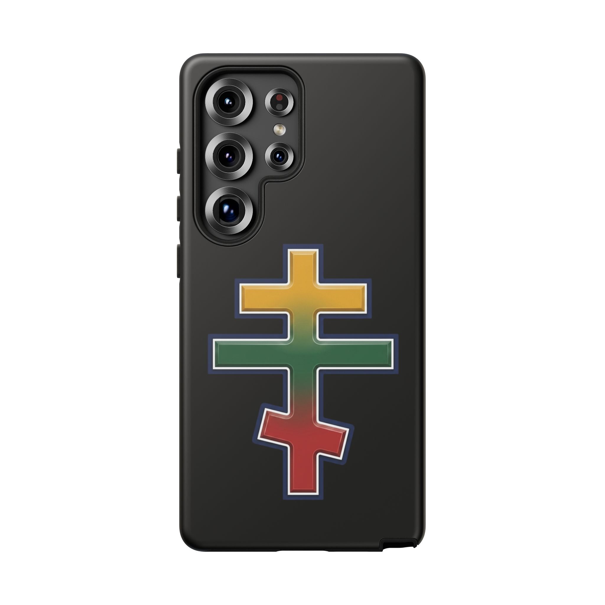 Lithuanian Orthodox Cross design on a matte phone case — additional view 4
