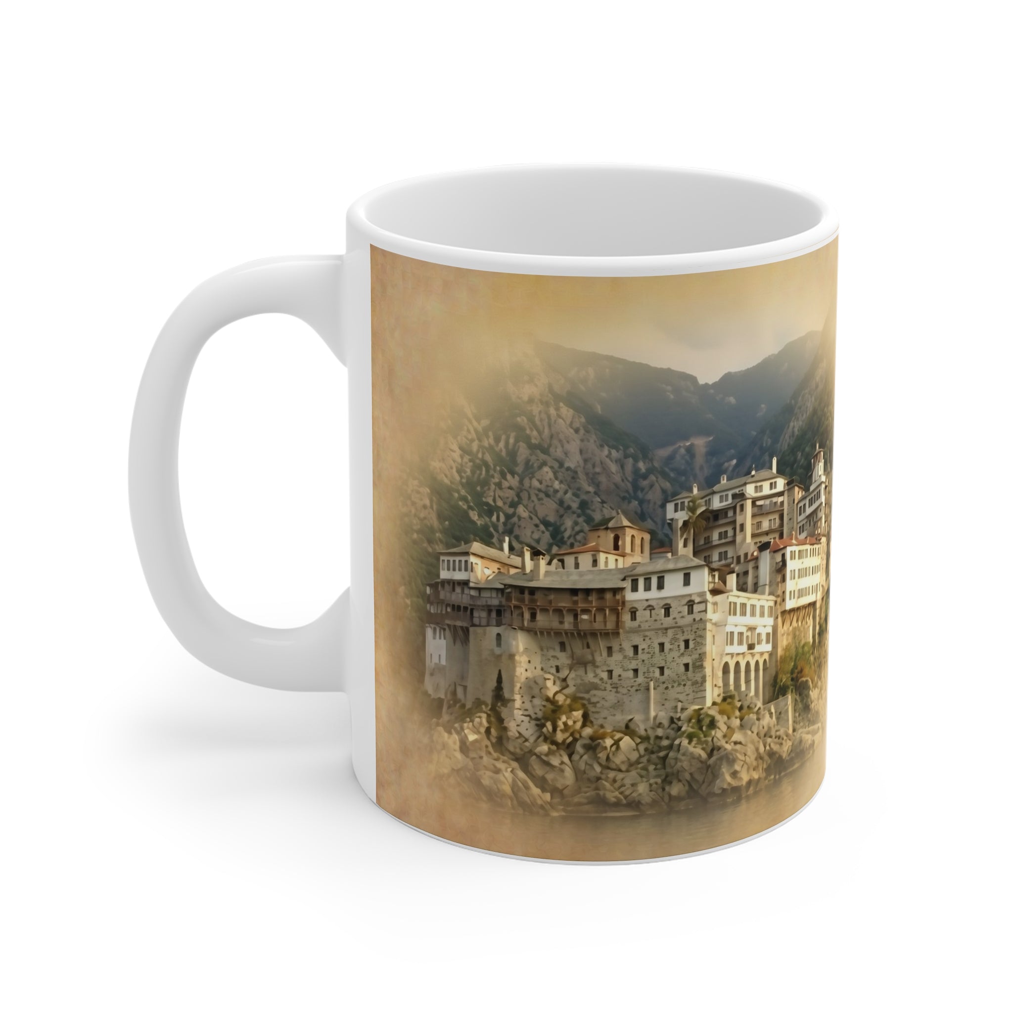 Mount Athos Monastery Orthodox Christian Coffee Mug — Orthodox Christian Gift