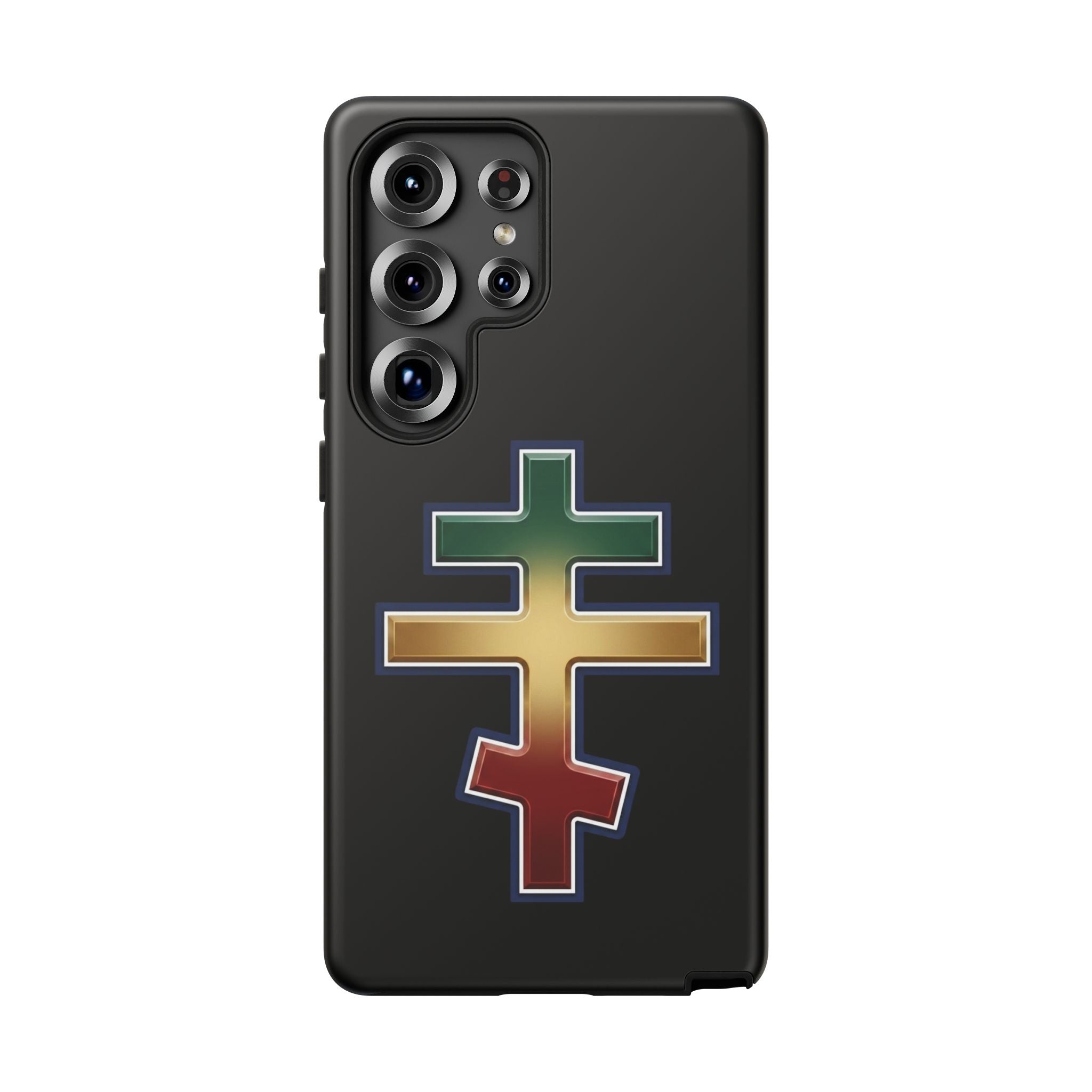 Ethiopian Orthodox Cross design on a matte phone case — additional view 3