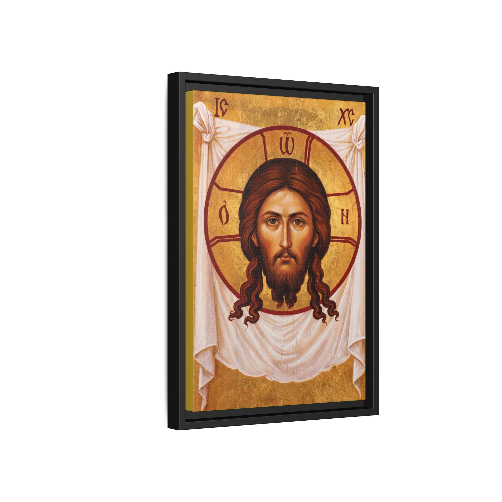 Saviour Not Made By Hands Framed Canvas Icon