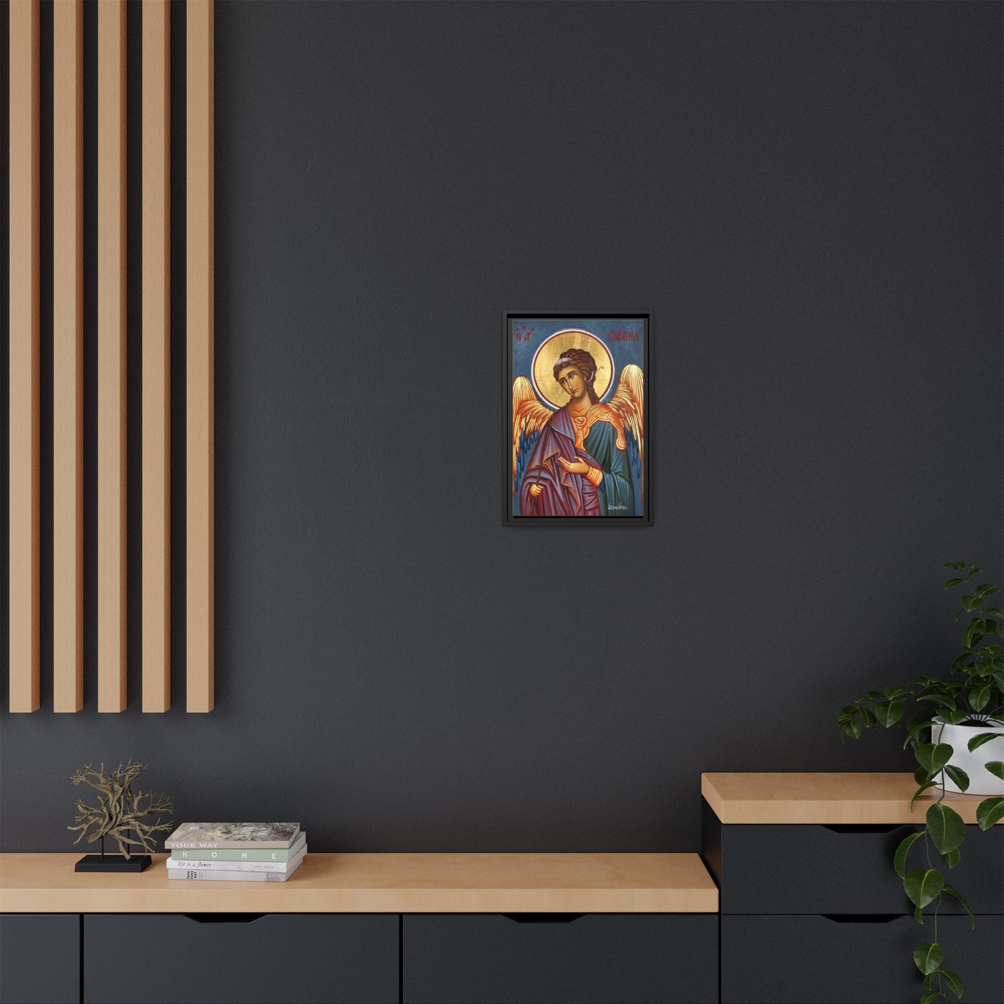 Archangel Gabriel Framed Canvas Icon